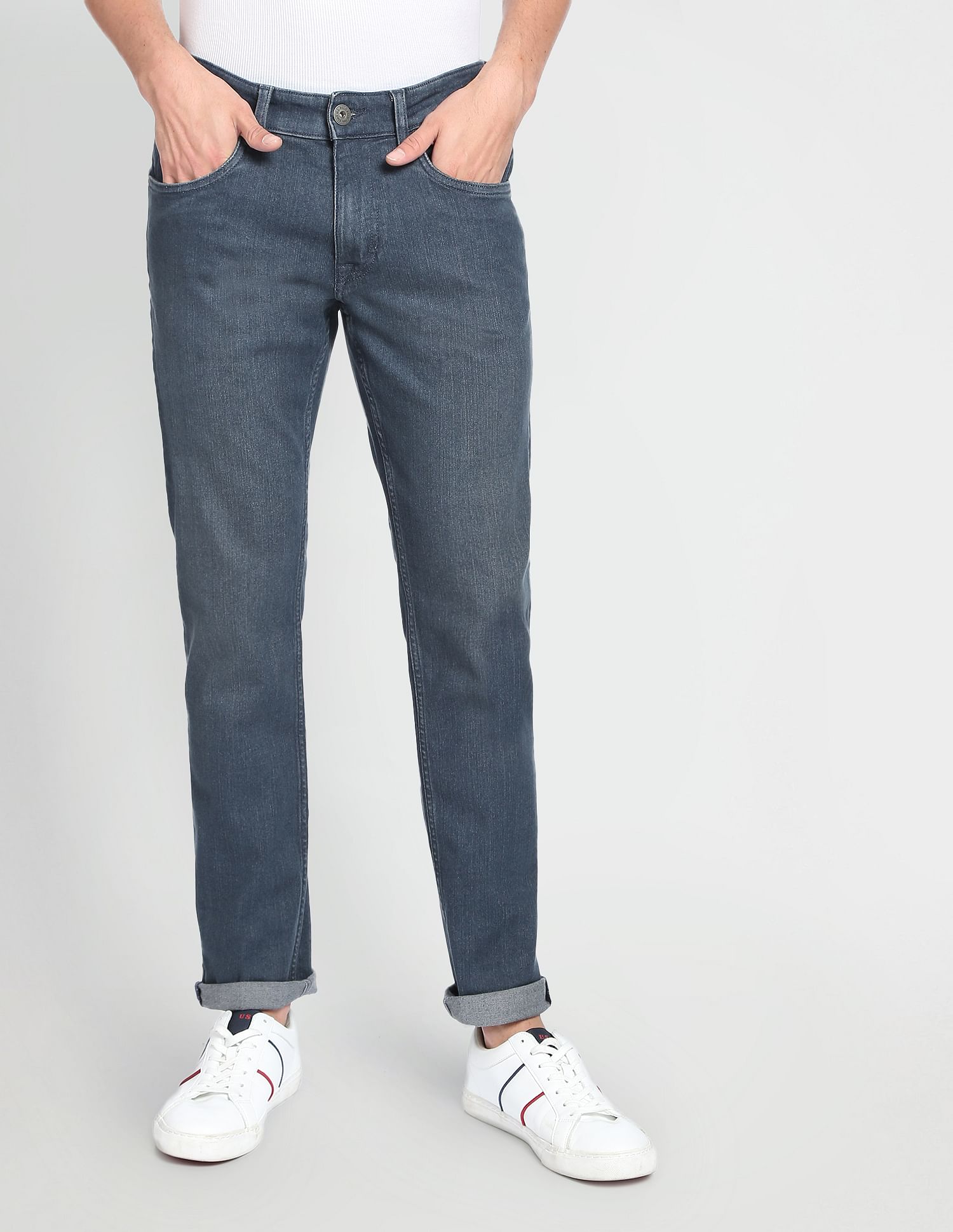 Dark Wash Slim Tapered Jeans – U.S. Polo Assn. India
