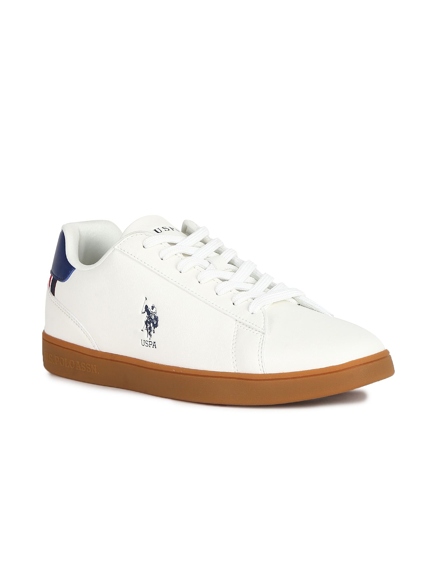 Men Off White Patterned Knit Active Rheece Sneakers – U.S. Polo Assn. India