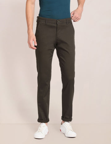 Relaxed Fit Twill trousers  Cream  Men  HM IN