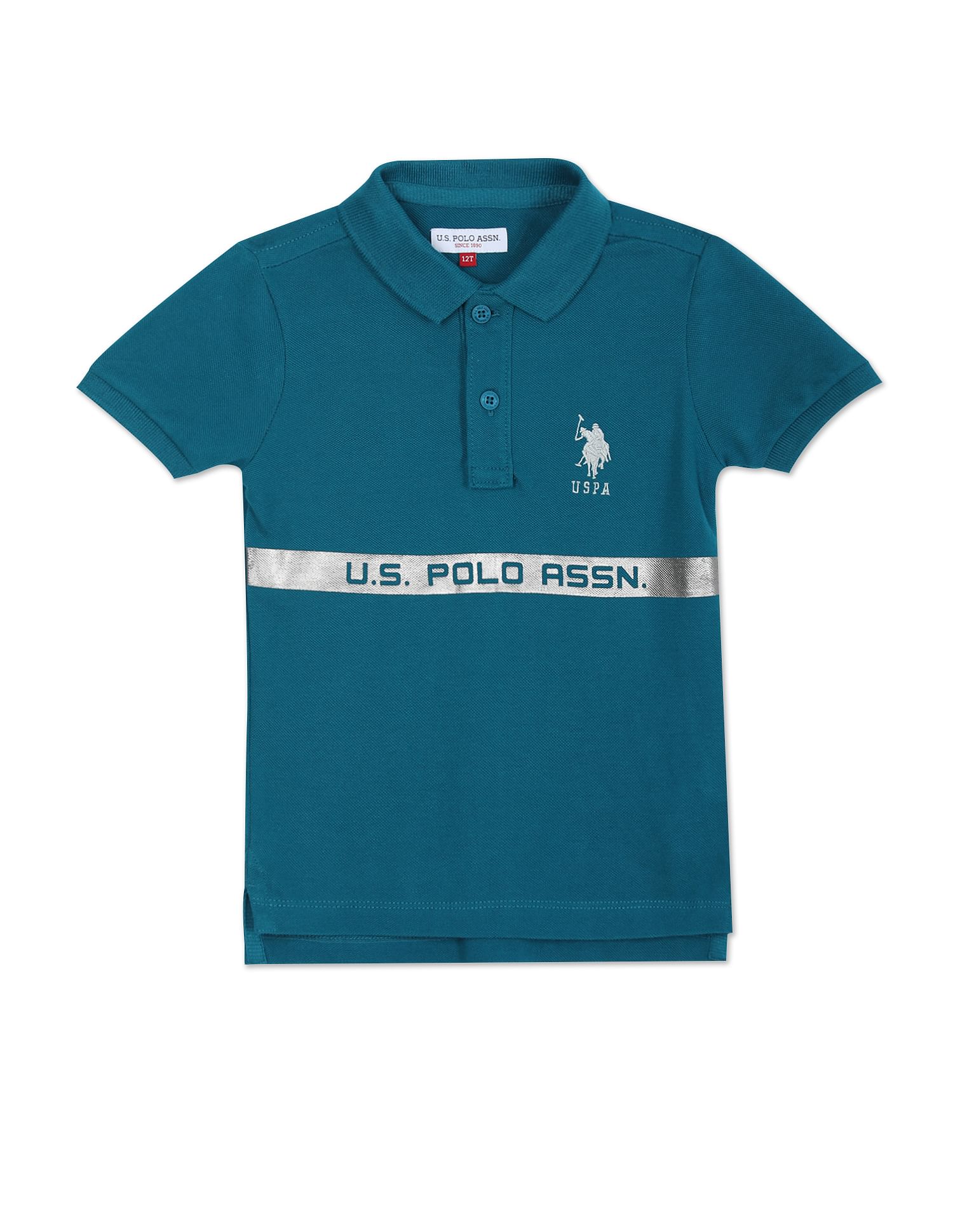 Boys Cotton Foil Stripe Polo Shirt – U.S. Polo Assn. India
