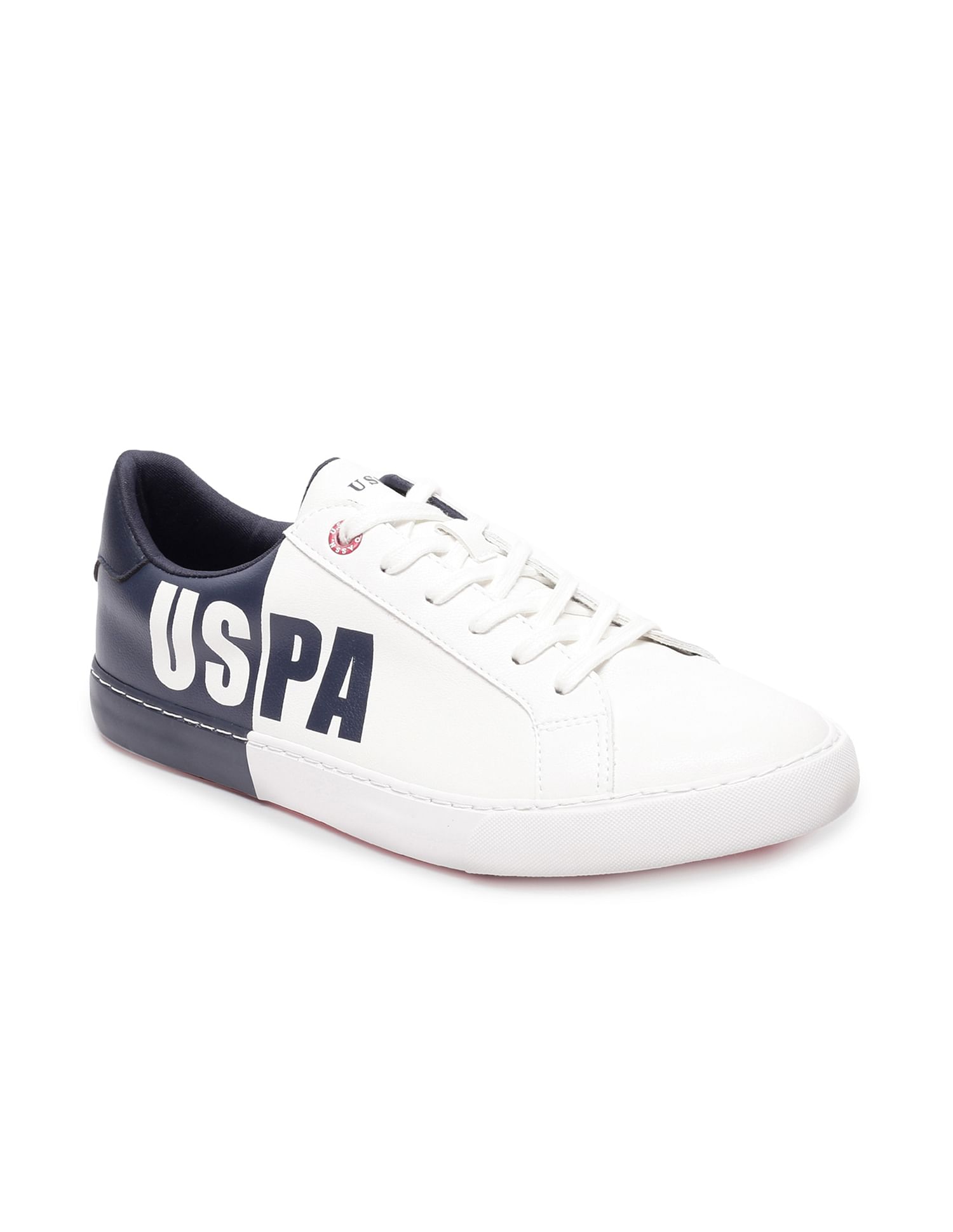 Men Round Toe Colour Block Tristen Sneakers Off White - U.S. POLO ASSN. | Large
