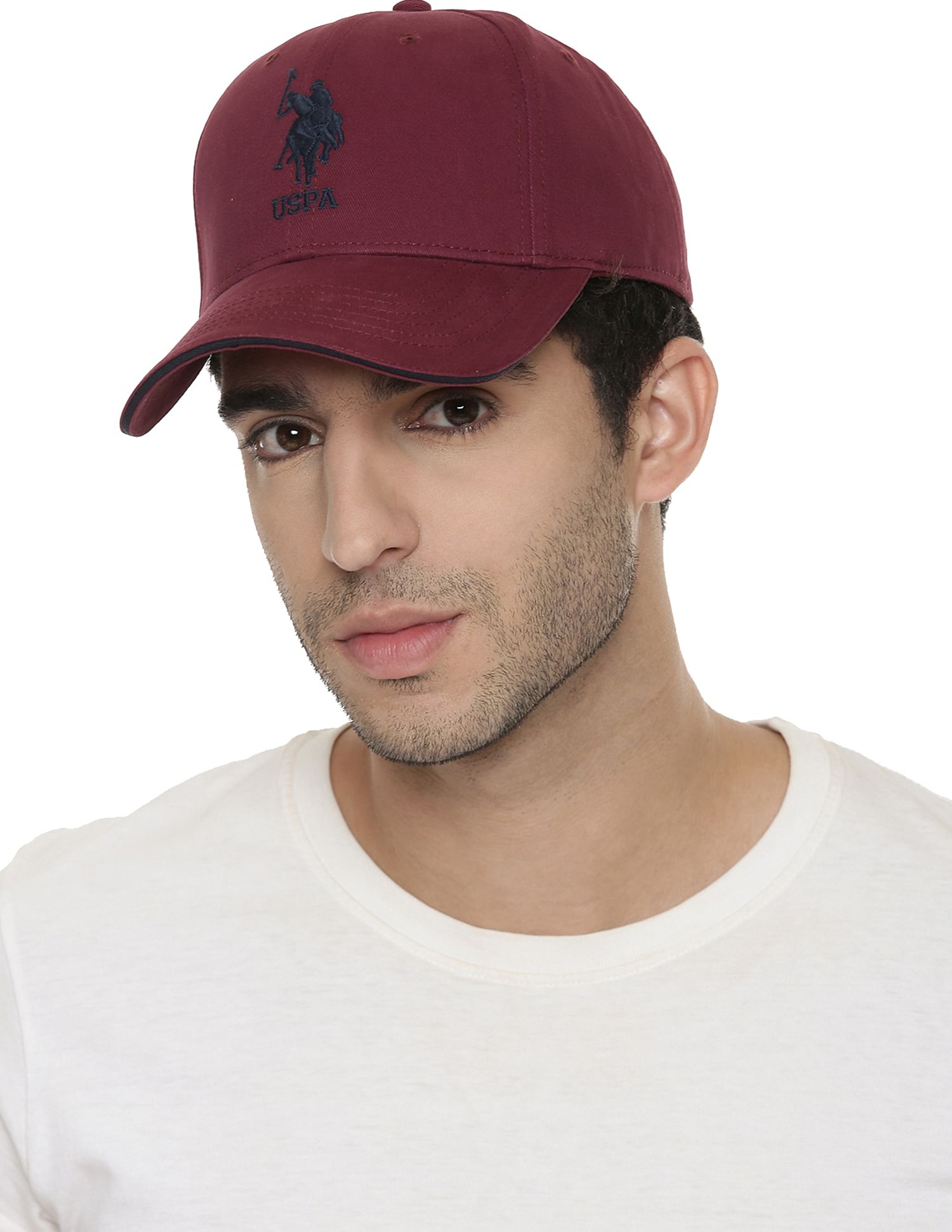Cotton Solid Lugo Cap Wine - U.S. POLO ASSN. | Large