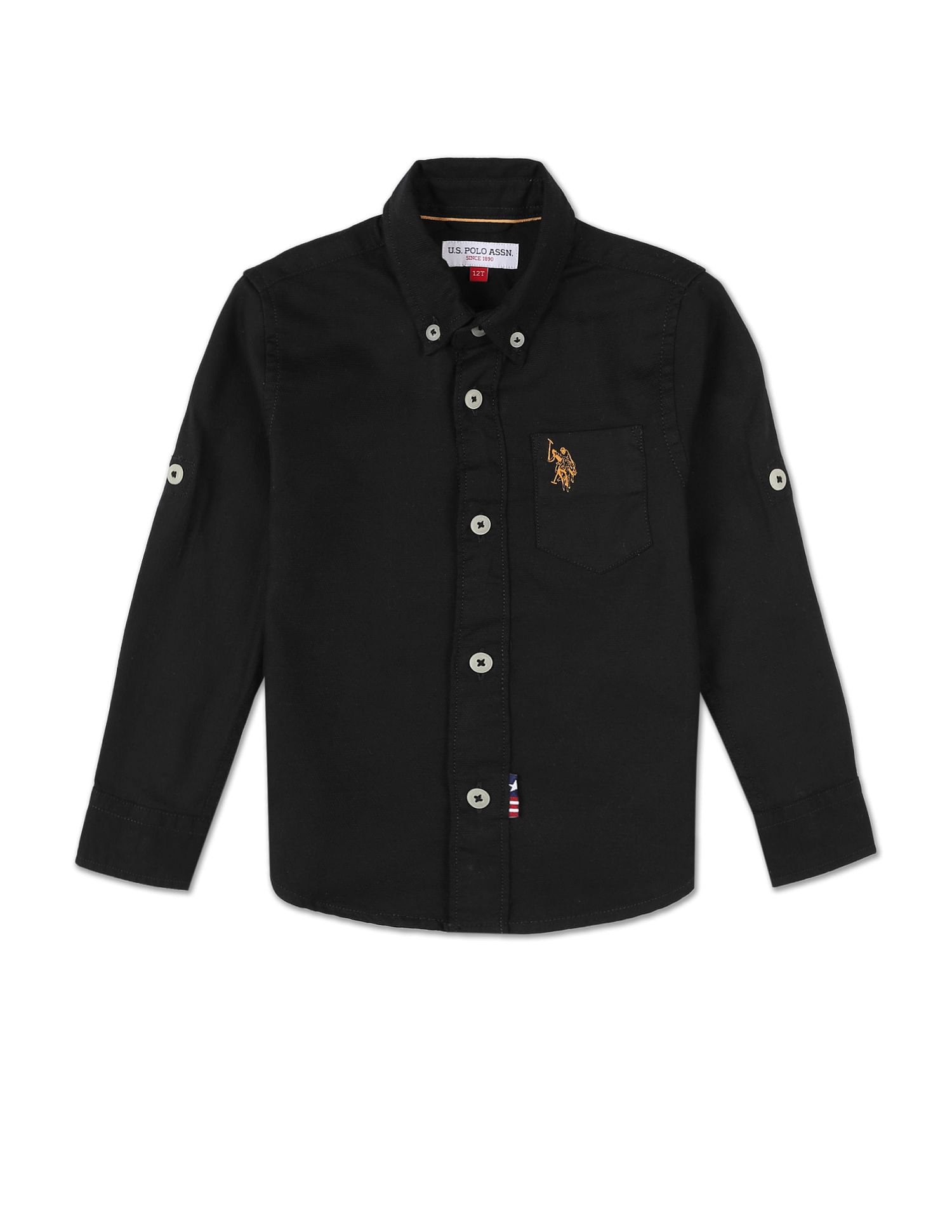 Boys Button Down Collar Cotton Shirt – U.S. Polo Assn. India
