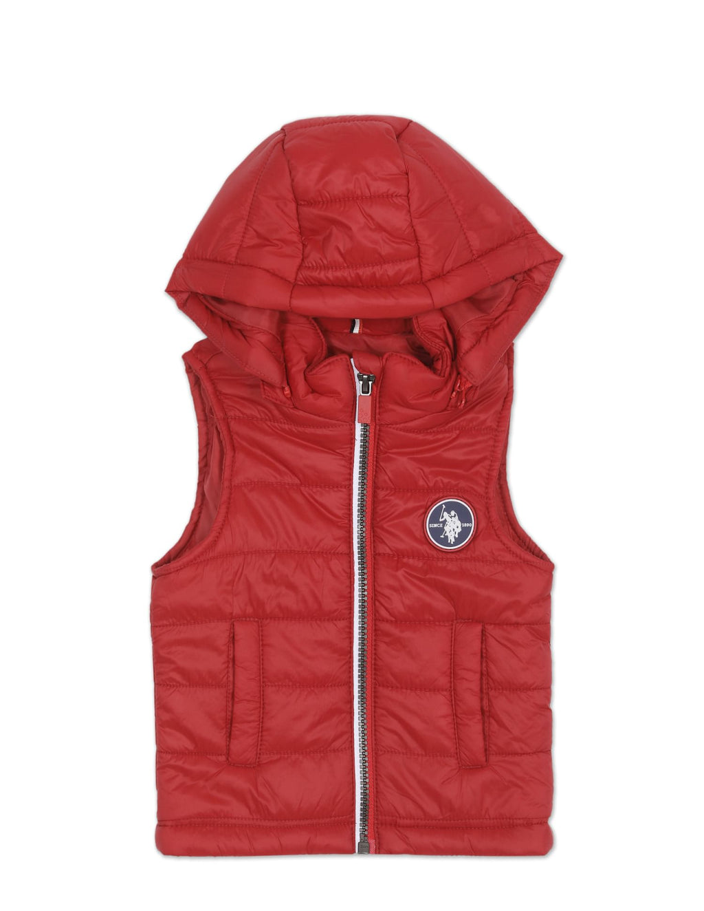 Sleeveless Solid Puffer Jacket