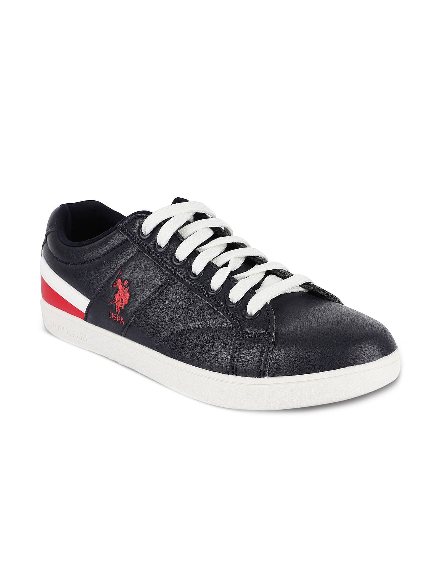 Men Panelled Lace Up Salvin 2.0 Sneakers Navy - U.S. POLO ASSN. | Large
