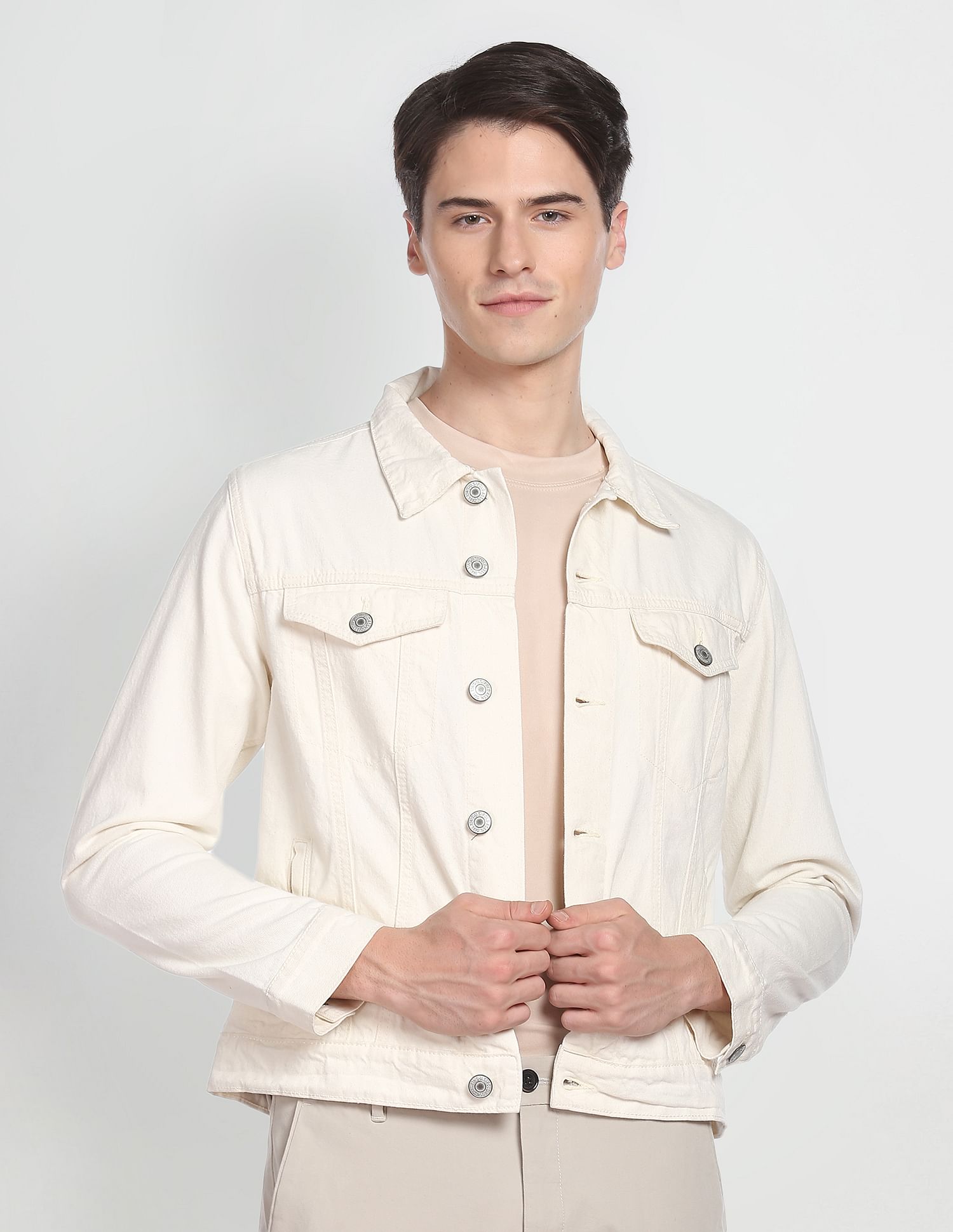 Buy Military Denim Jacket - White Threadz for Sale Online Australia | White  & Co.