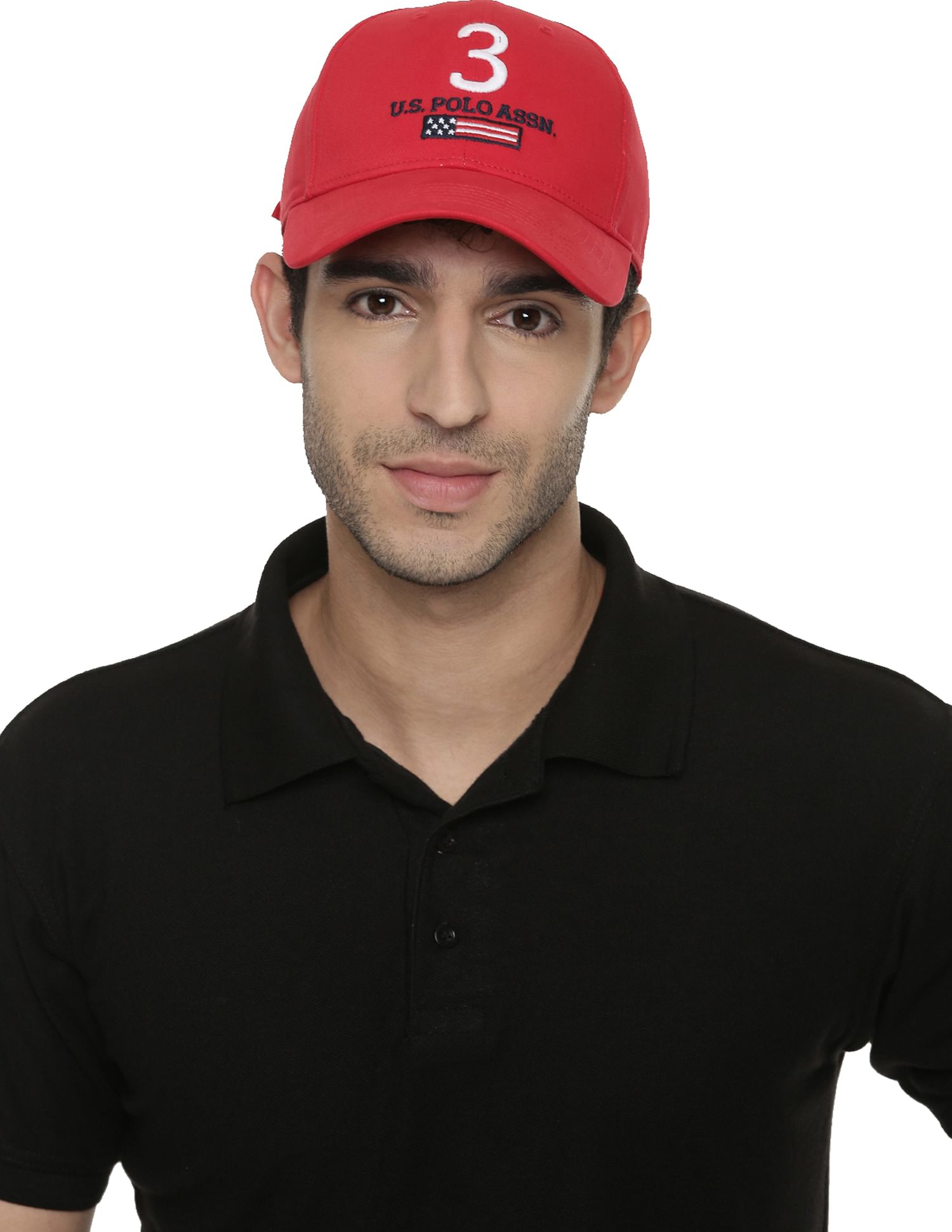 Cotton Solid Lisbon Cap Red - U.S. POLO ASSN. | Large
