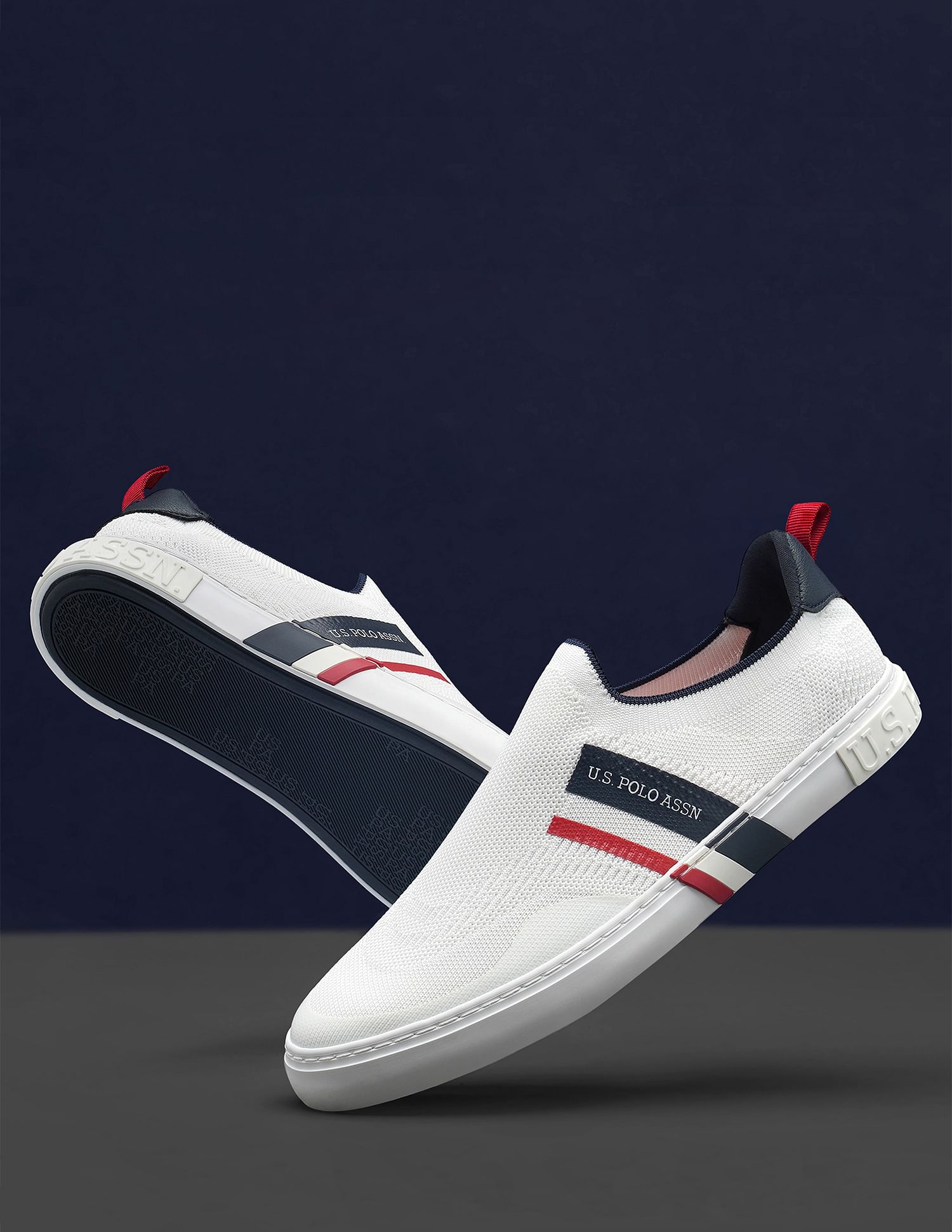 Us polo assn hot sale slip on shoes