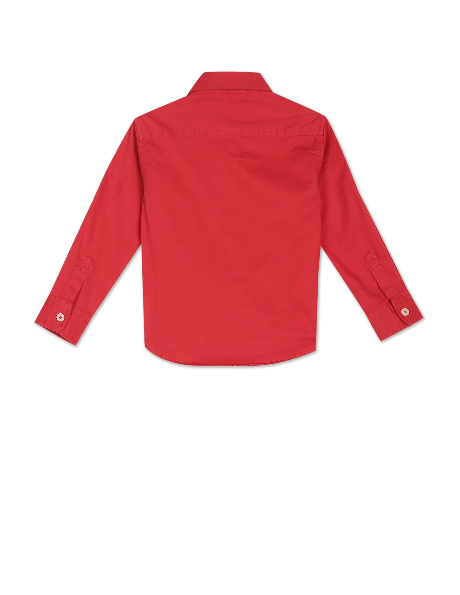 Patch Pocket Solid Shirt Red - U.S. POLO ASSN. | Large