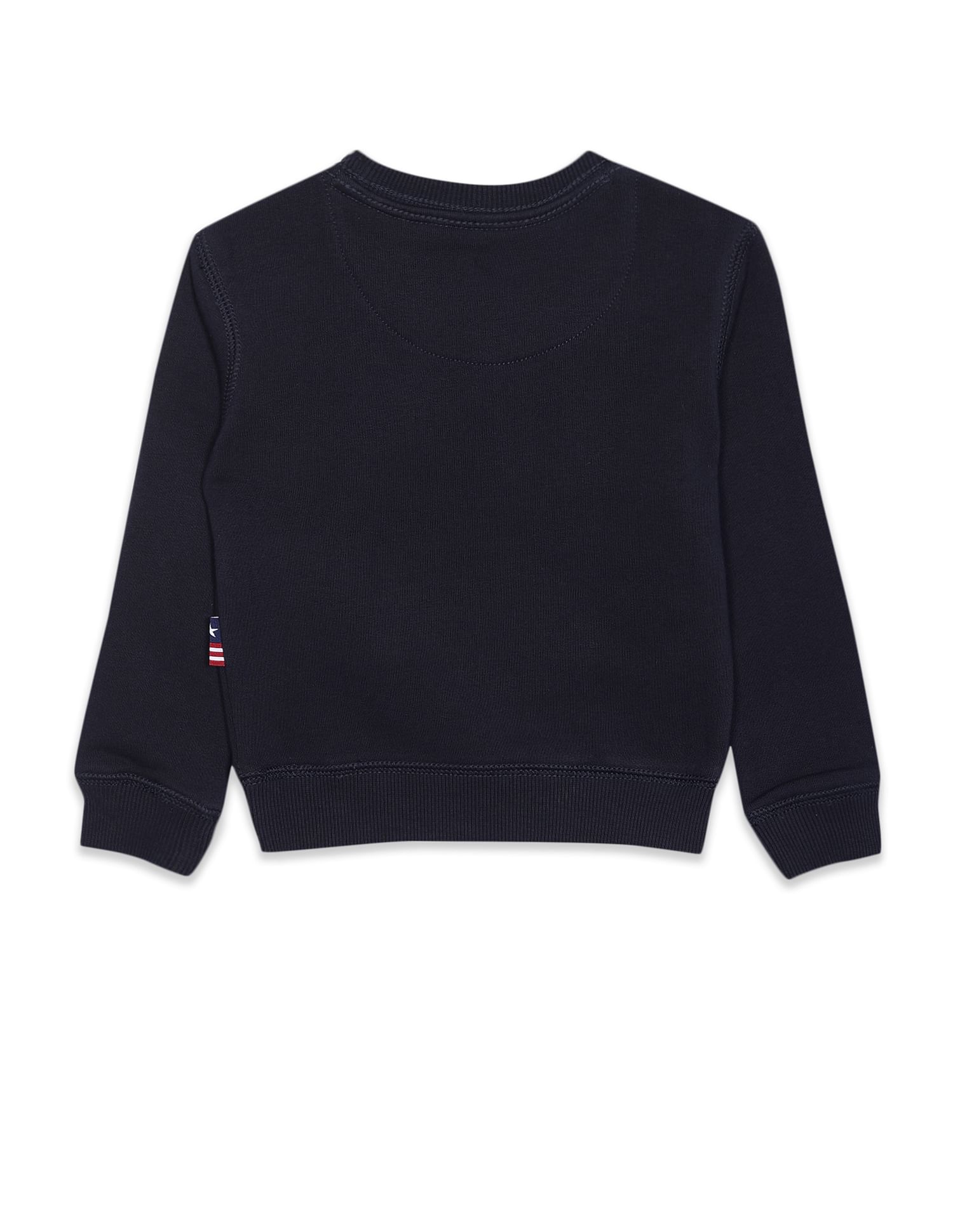 Boys Navy Crew Neck Appliqued Logo Sweatshirt Navy - U.S. Polo Assn. India | Large