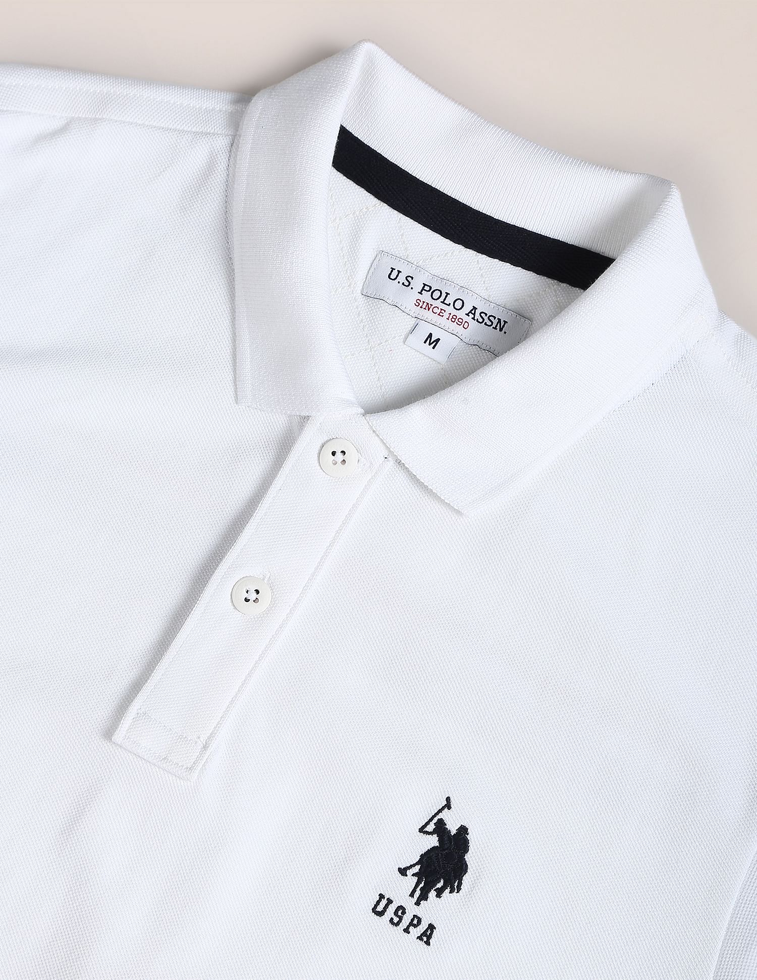 Contrast Placket Solid Polo Shirt – U.S. Polo Assn. India