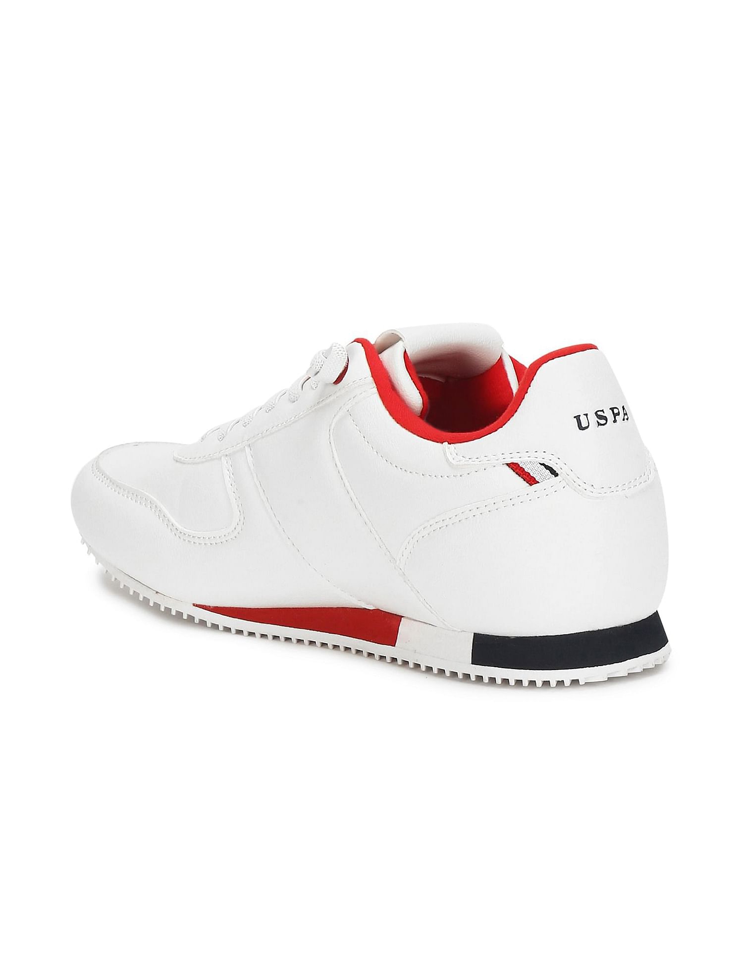 Lace Up Solid Sorrento 2.0 Sneakers White - U.S. Polo Assn. India | Large