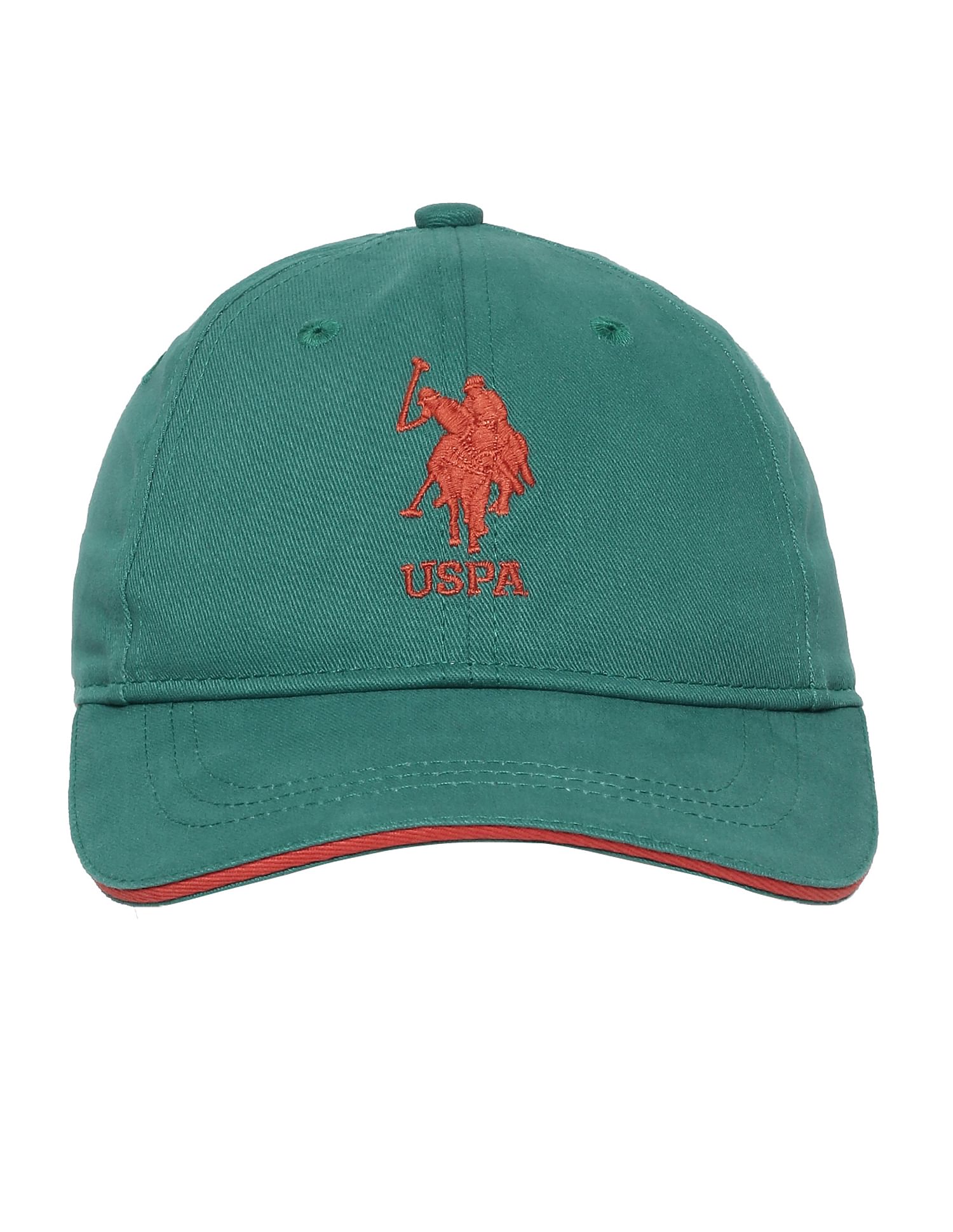 Unisex Kids Cotton Solid Toldeo Cap Green - U.S. POLO ASSN. | Large