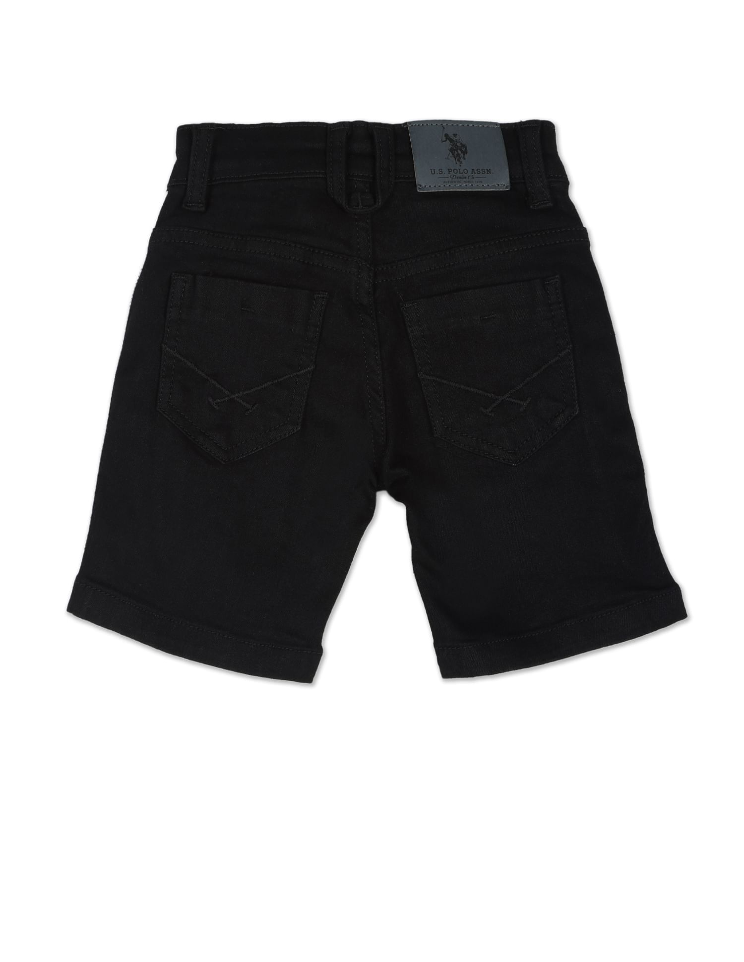 Brand Taped Twill Shorts Black - U.S. POLO ASSN. | Large