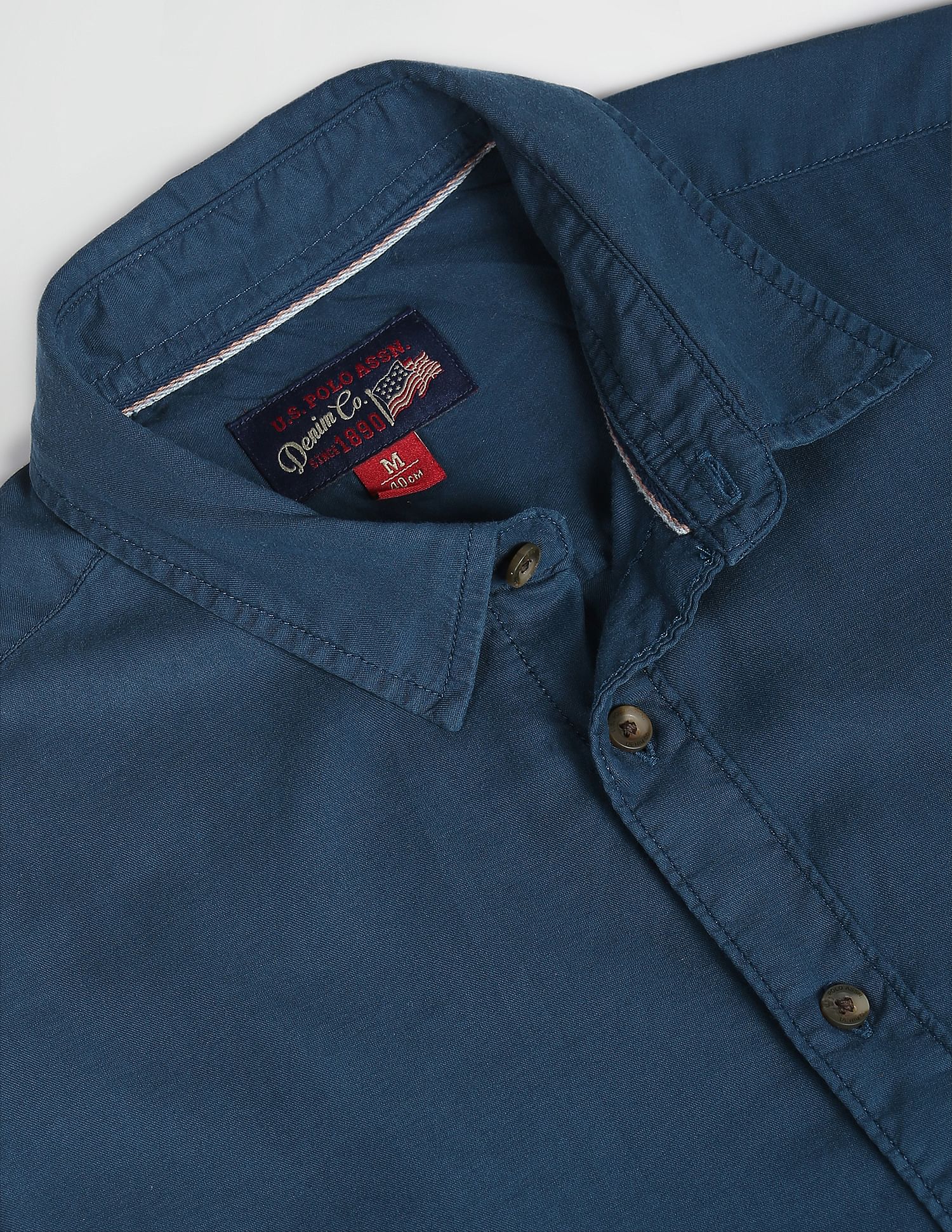 Solid Laundered Shirt Navy - U.S. Polo Assn. India | Large