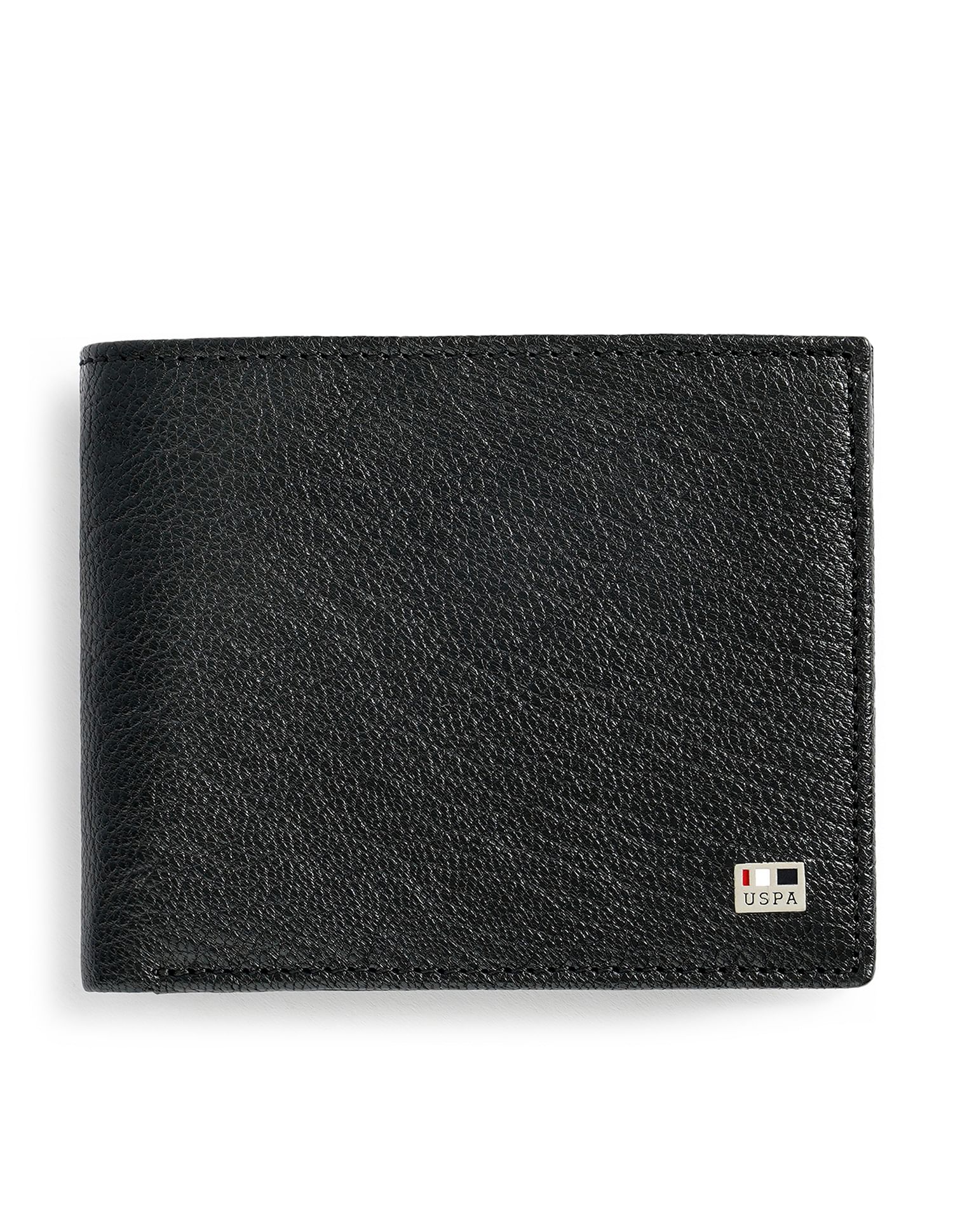 Bi-Fold Texture Wallet Black - U.S. Polo Assn. India | Large