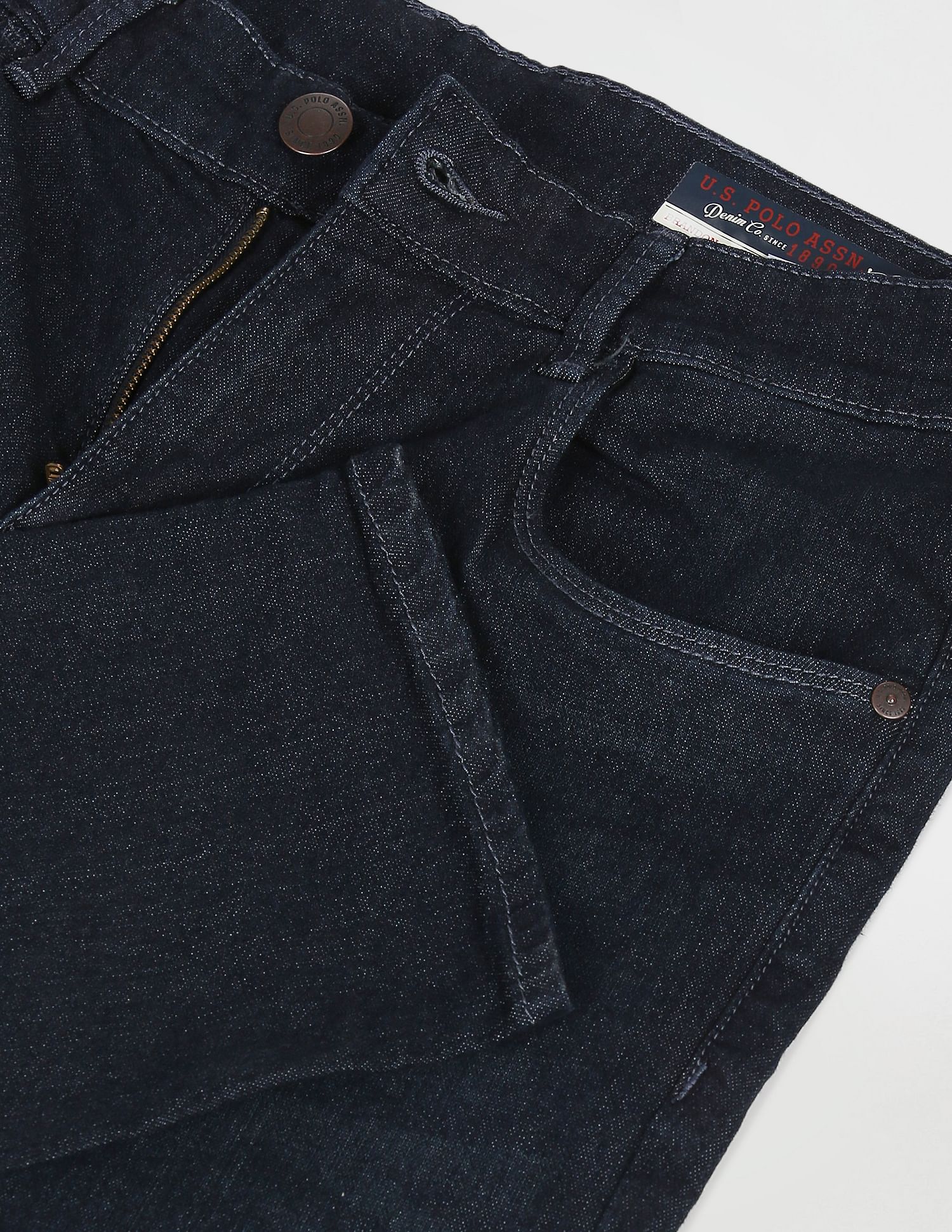 Brandon Slim Fit Rinsed Jeans Dark Blue - U.S. POLO ASSN. | Large