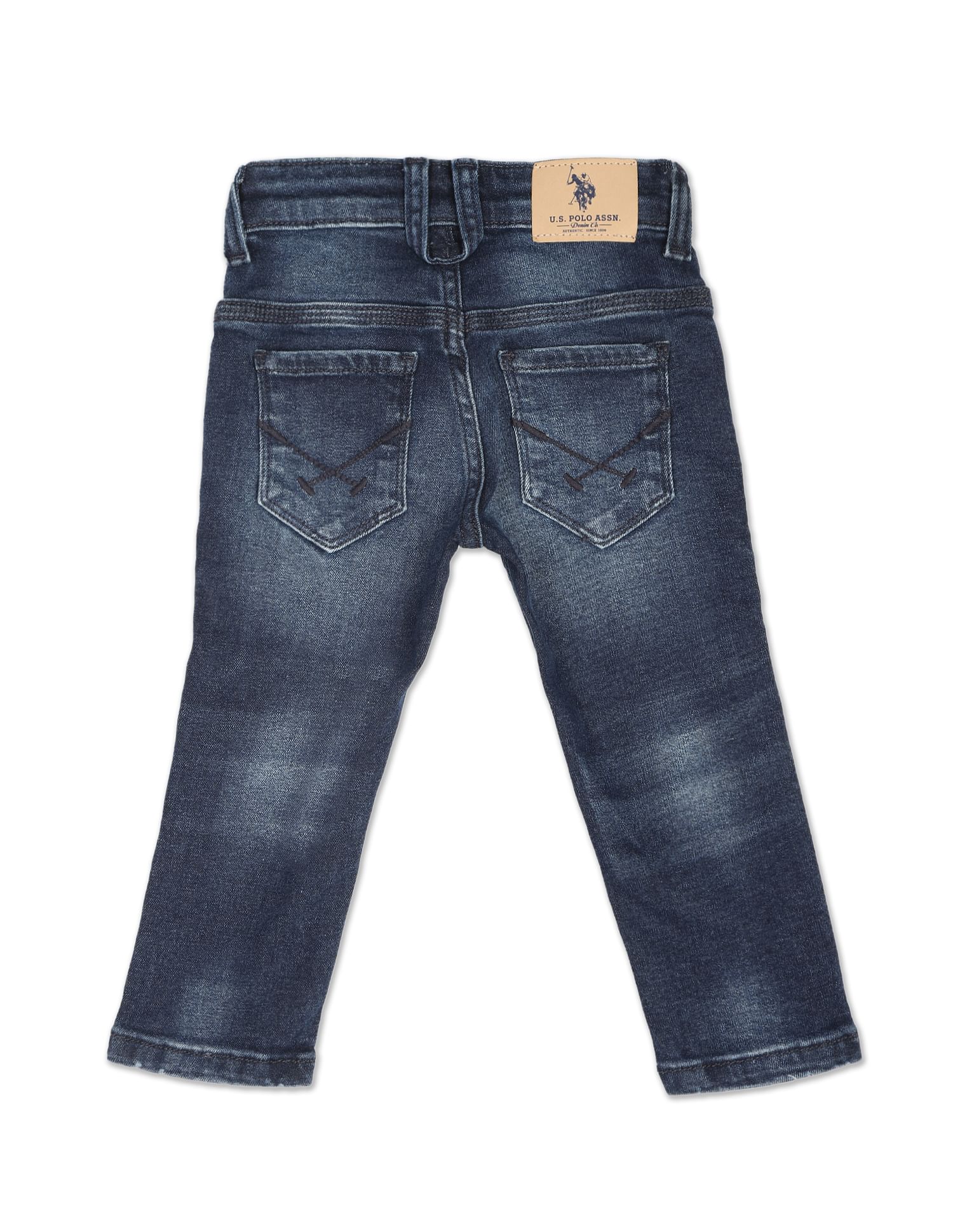 Distressed Authentic 1890 Jeans Indigo - U.S. POLO ASSN. | Large