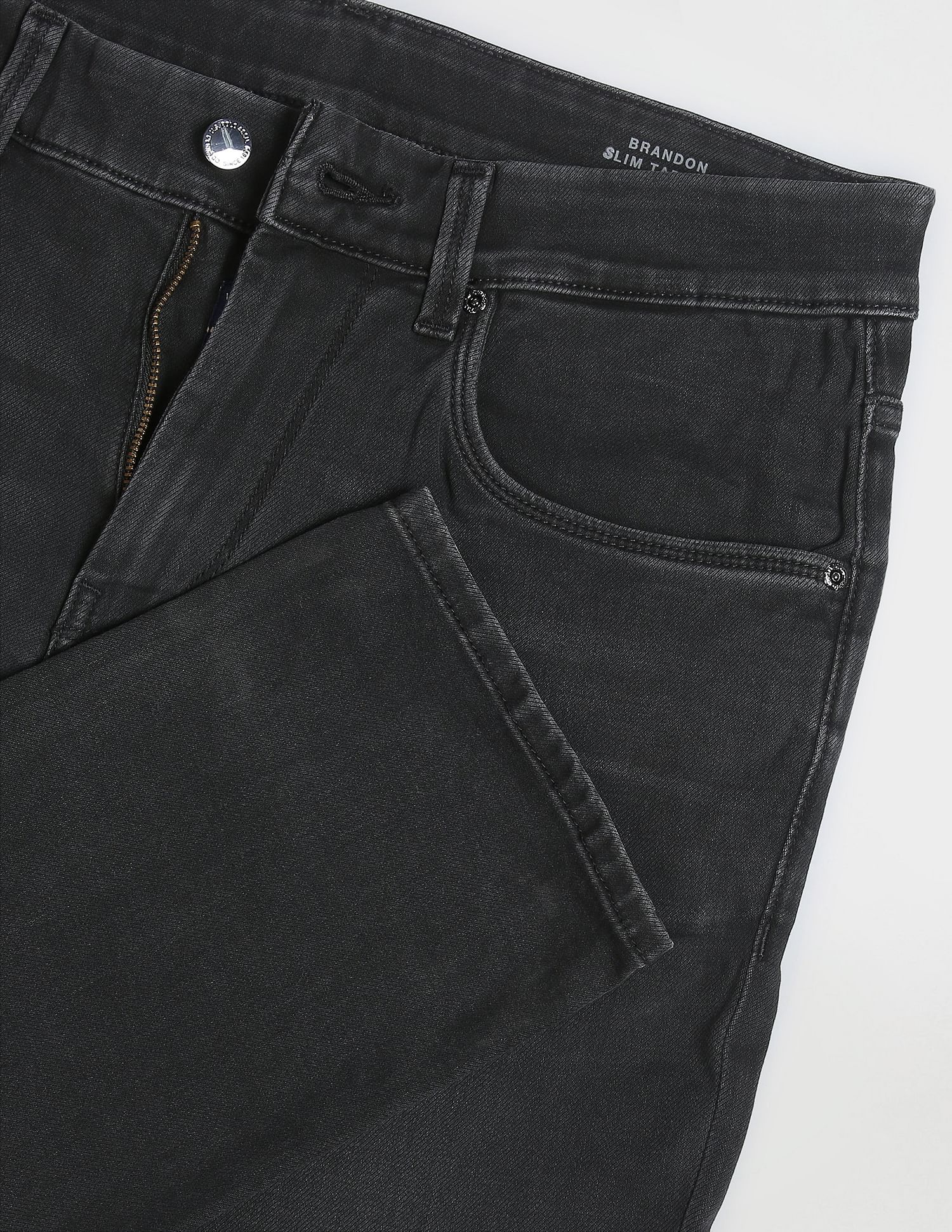 Brandon Slim Tapered Twill Premium Jeans Black - U.S. Polo Assn. India | Large