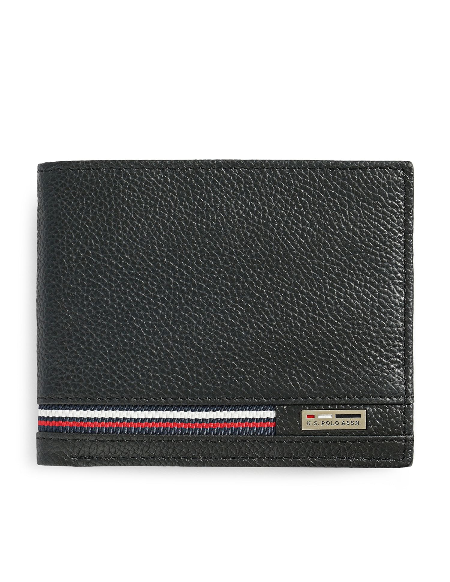 Bi-Fold Textured Wallet Black - U.S. POLO ASSN. | Large