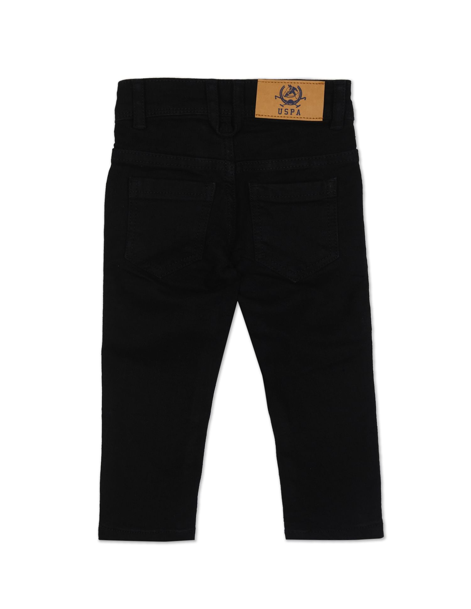 Skinny Fit Mid Rise Jeans Black - U.S. Polo Assn. India | Large