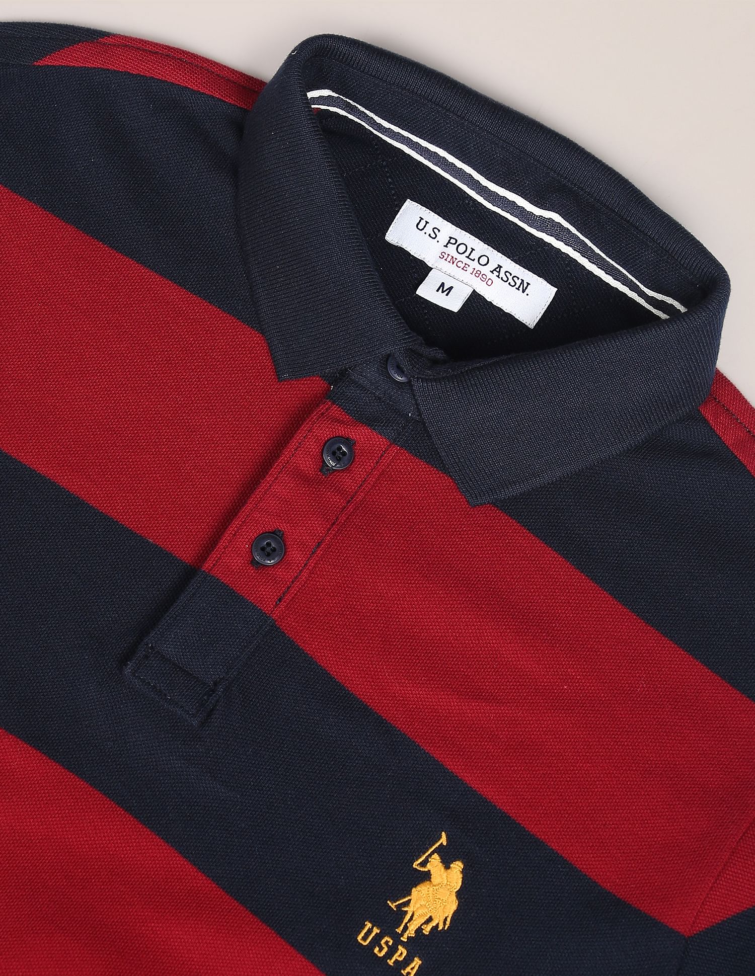 Solid Mascot Polo Shirt Maroon - U.S. Polo Assn. India | Large