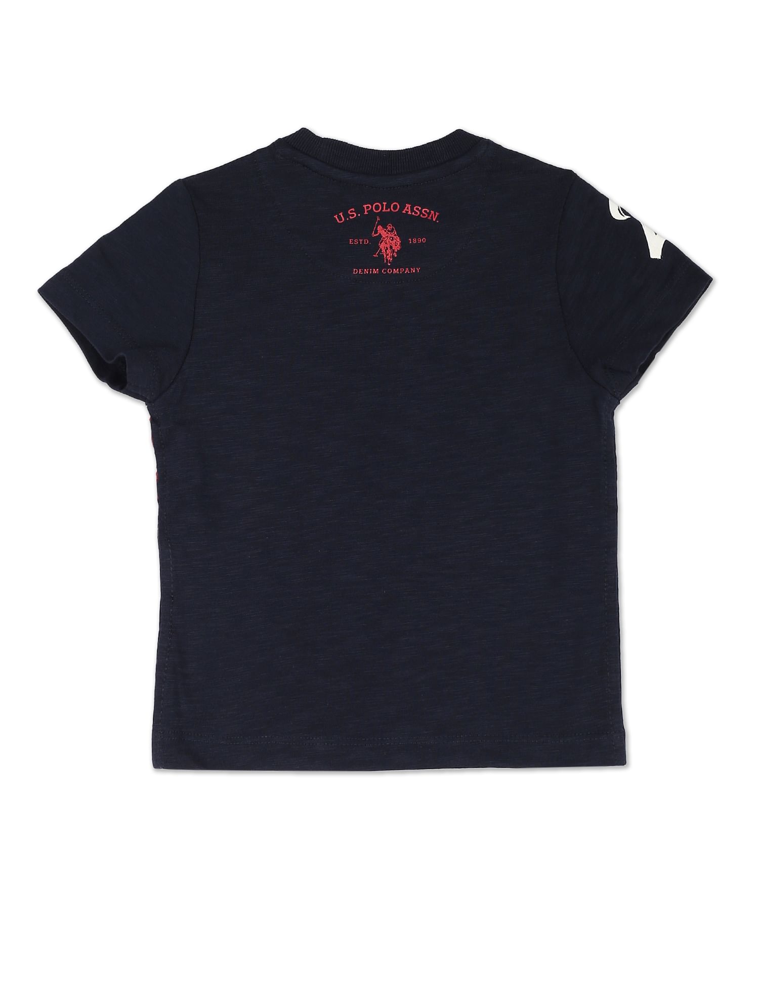 Boys Iconic Flag Print T-Shirt Navy - U.S. POLO ASSN. | Large
