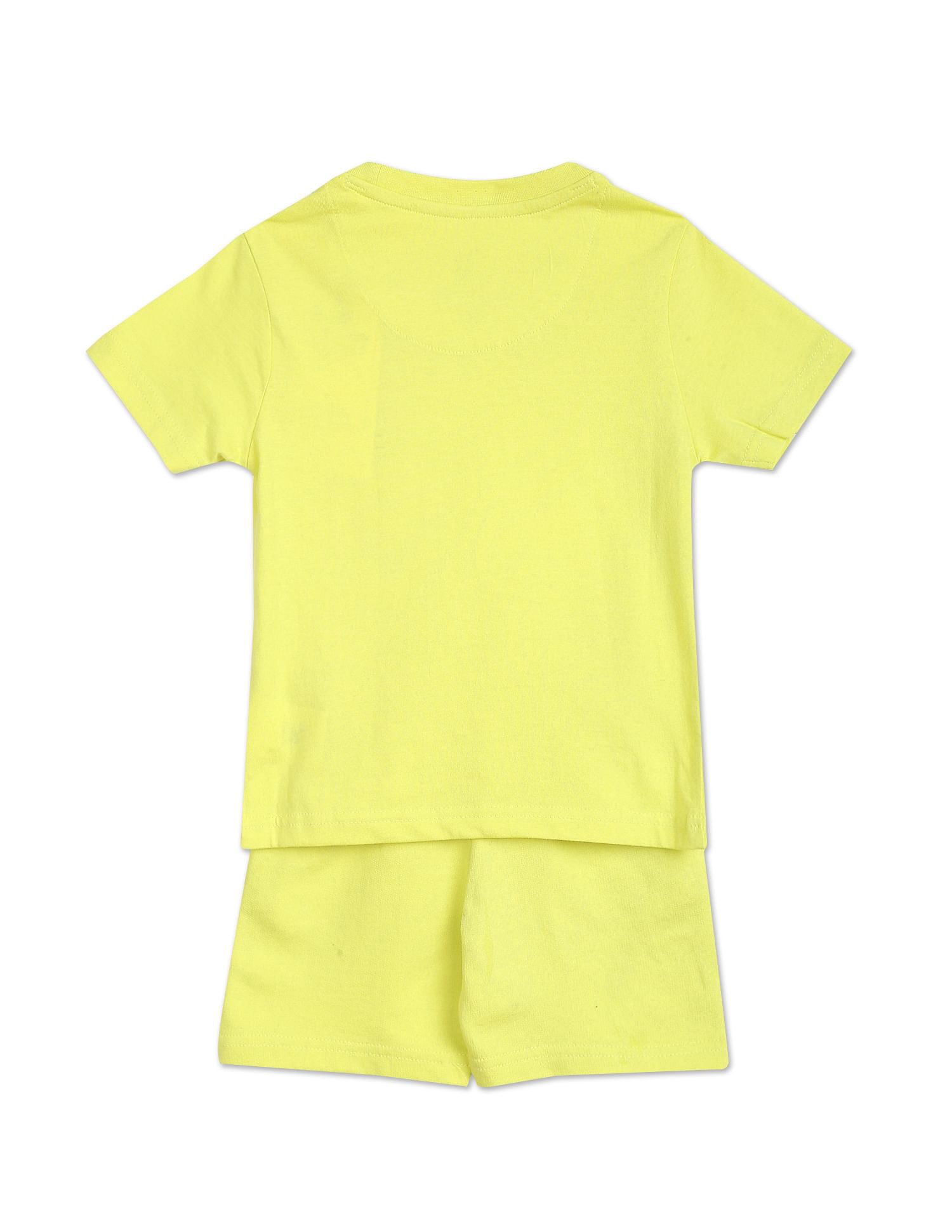 Brand Print Cotton Set Lime - U.S. POLO ASSN. | Large