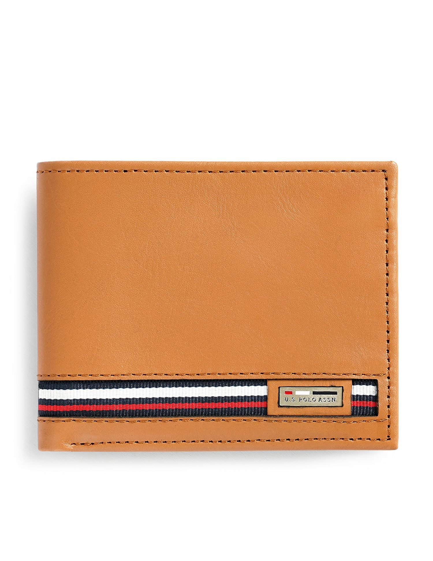 Bi-Fold Solid Wallet Tan - U.S. POLO ASSN. | Large