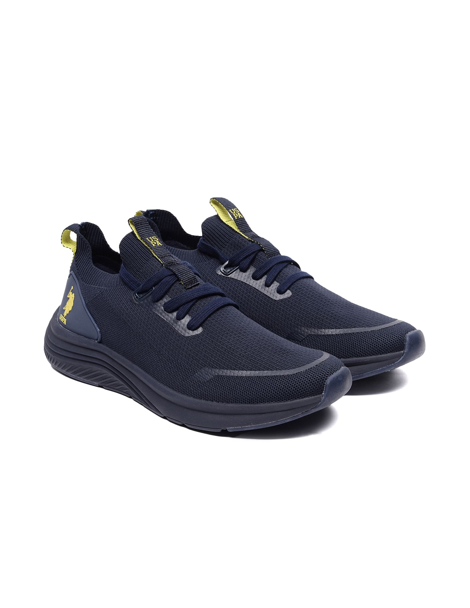 Men Navy Solid Mesh Panelled Oxley 2.0 Sneakers – U.S. Polo Assn. India