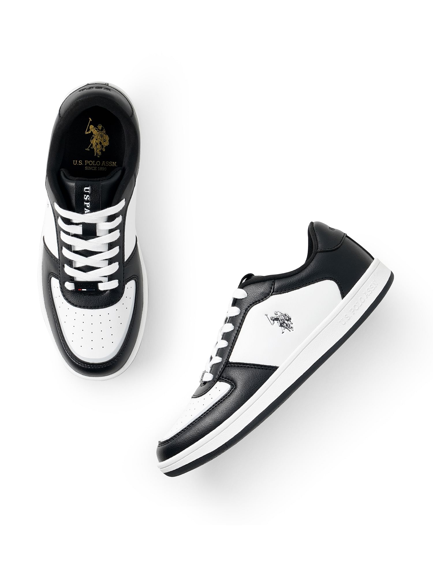 Colour Block Rein Sneakers Black - U.S. Polo Assn. India | Large