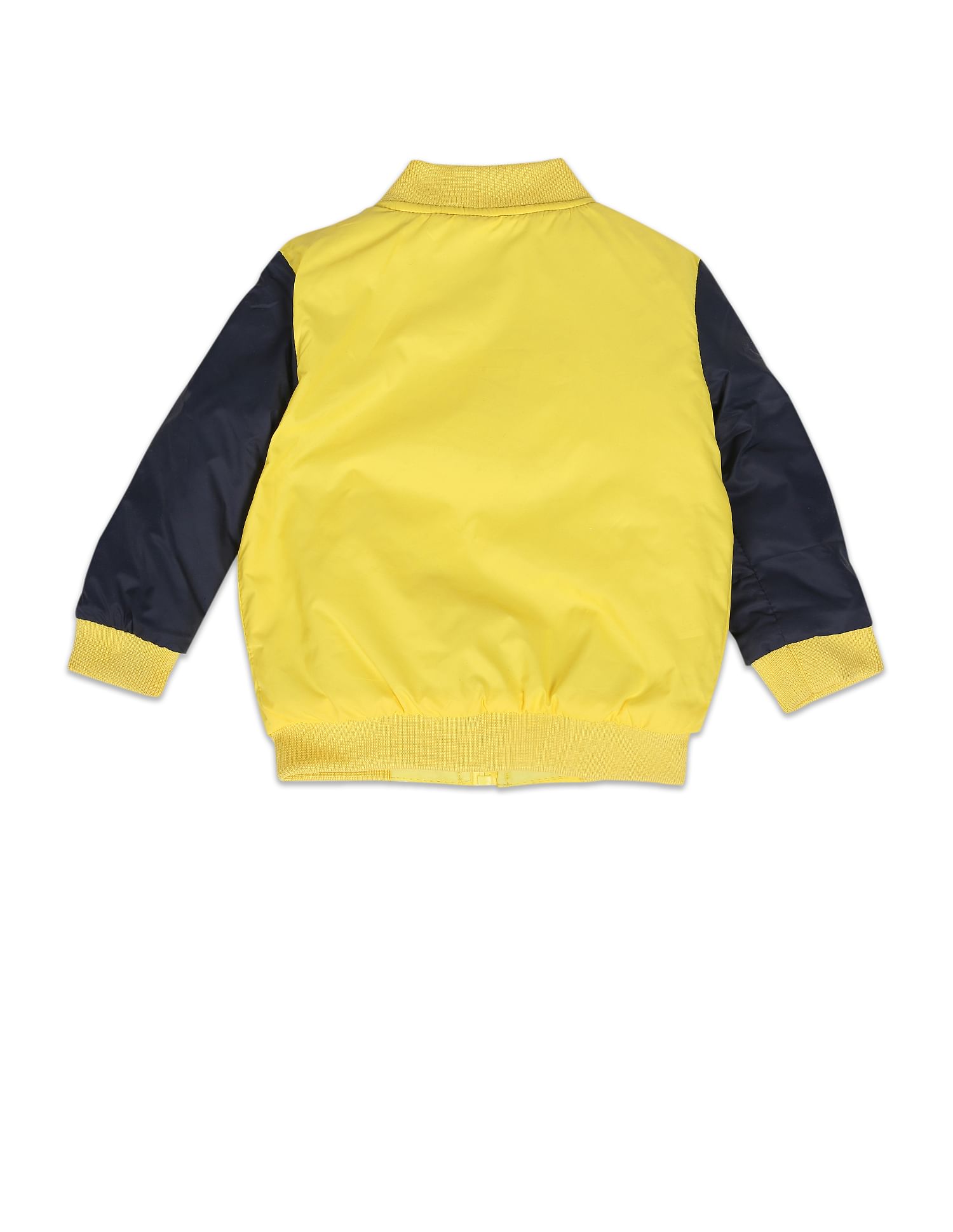 Stand Collar Colour Block Jacket Yellow - U.S. POLO ASSN. | Large