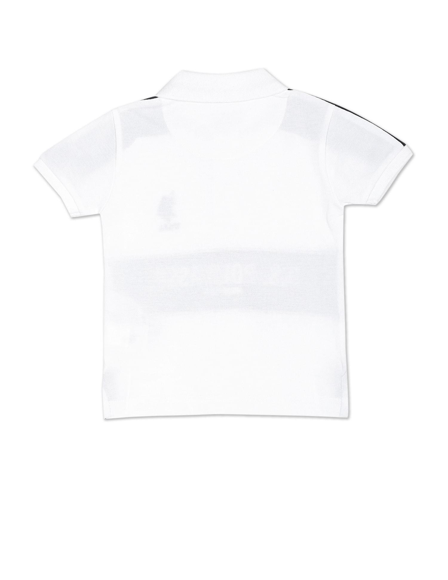 Embroidered Logo Colour Block Polo Shirt White - U.S. POLO ASSN. | Large