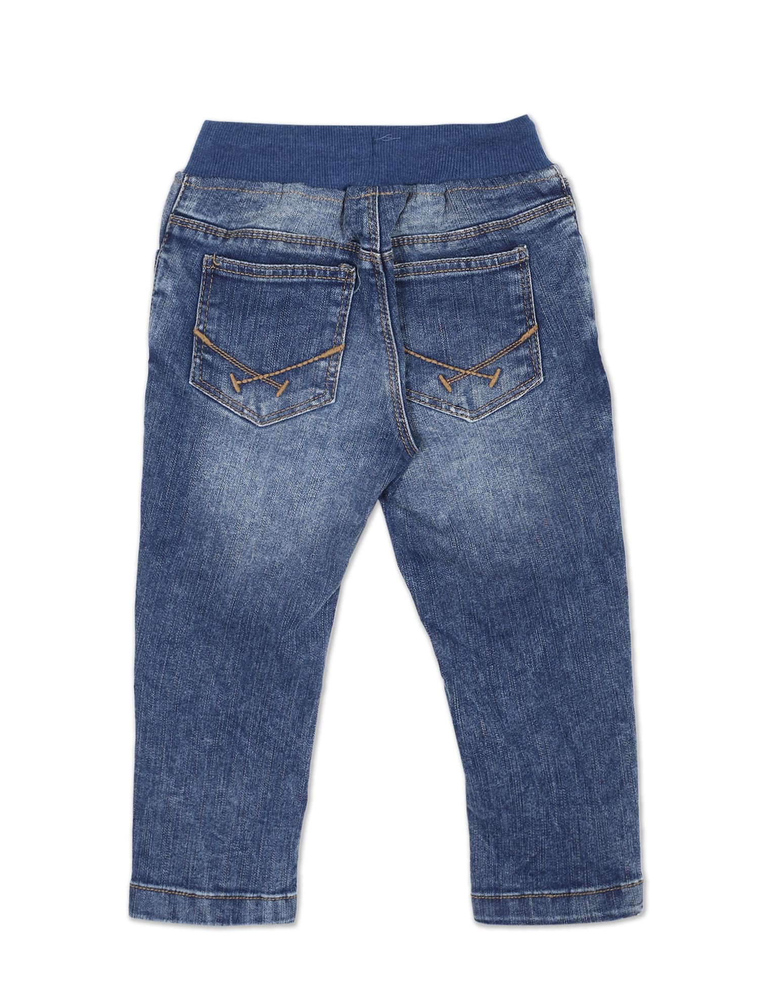 Lightly Distressed Brandon Slim Fit Jeans Blue - U.S. POLO ASSN. | Large