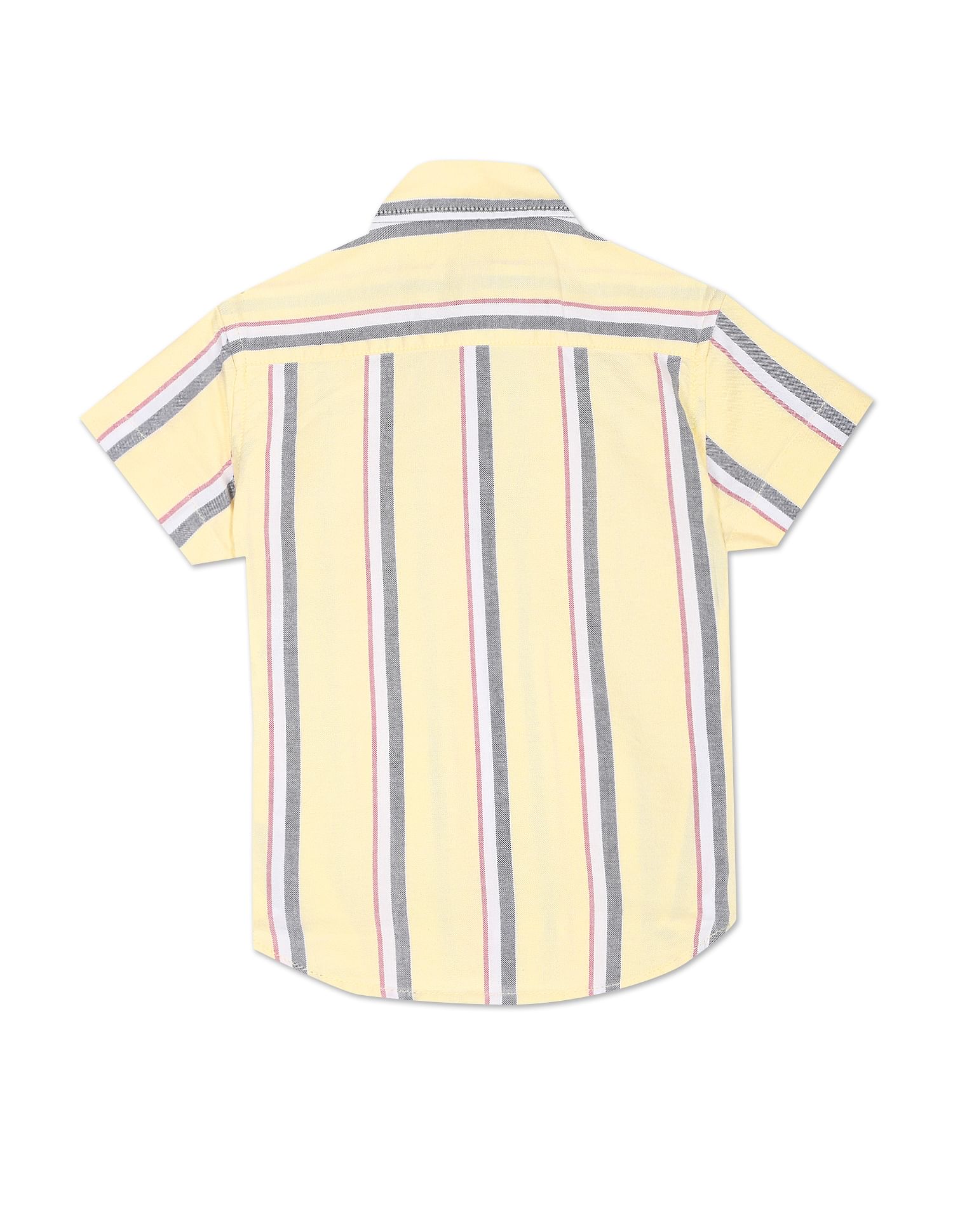 Vertical Stripe Oxford Shirt Yellow - U.S. Polo Assn. India | Large