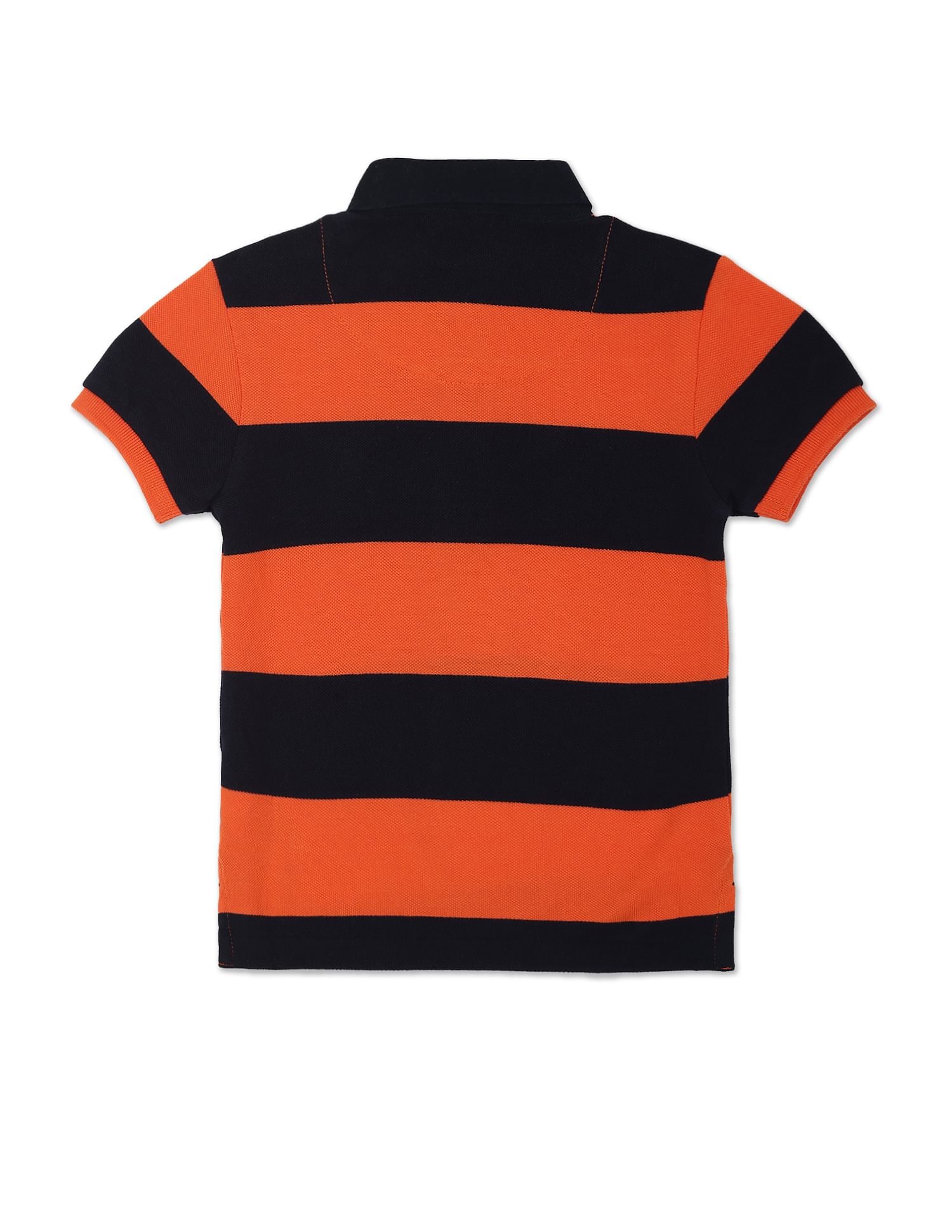 Pure Cotton Rugby Polo Shirt Orange - U.S. Polo Assn. India | Large