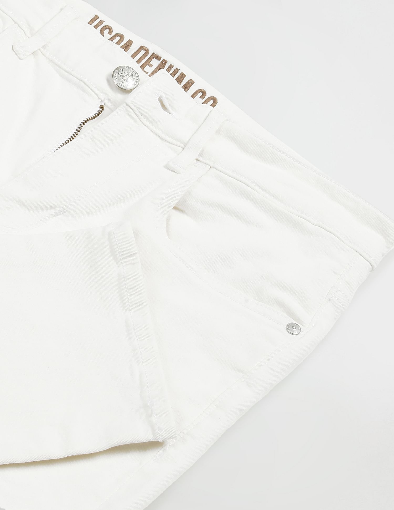 Clean Look Regallo Skinny Fit Jeans White - U.S. POLO ASSN. | Large