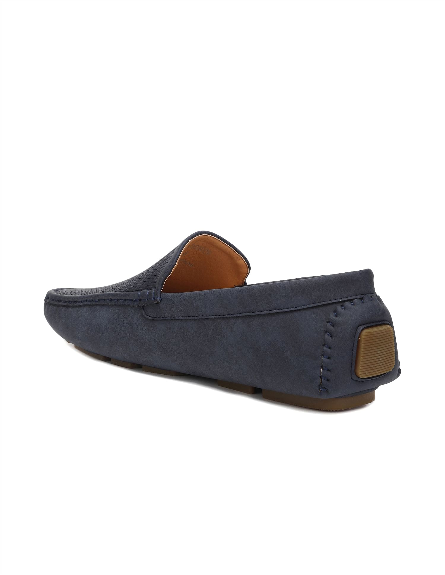 Men Round Toe Textured Colin 3.0 Loafers Navy - U.S. POLO ASSN. | Large
