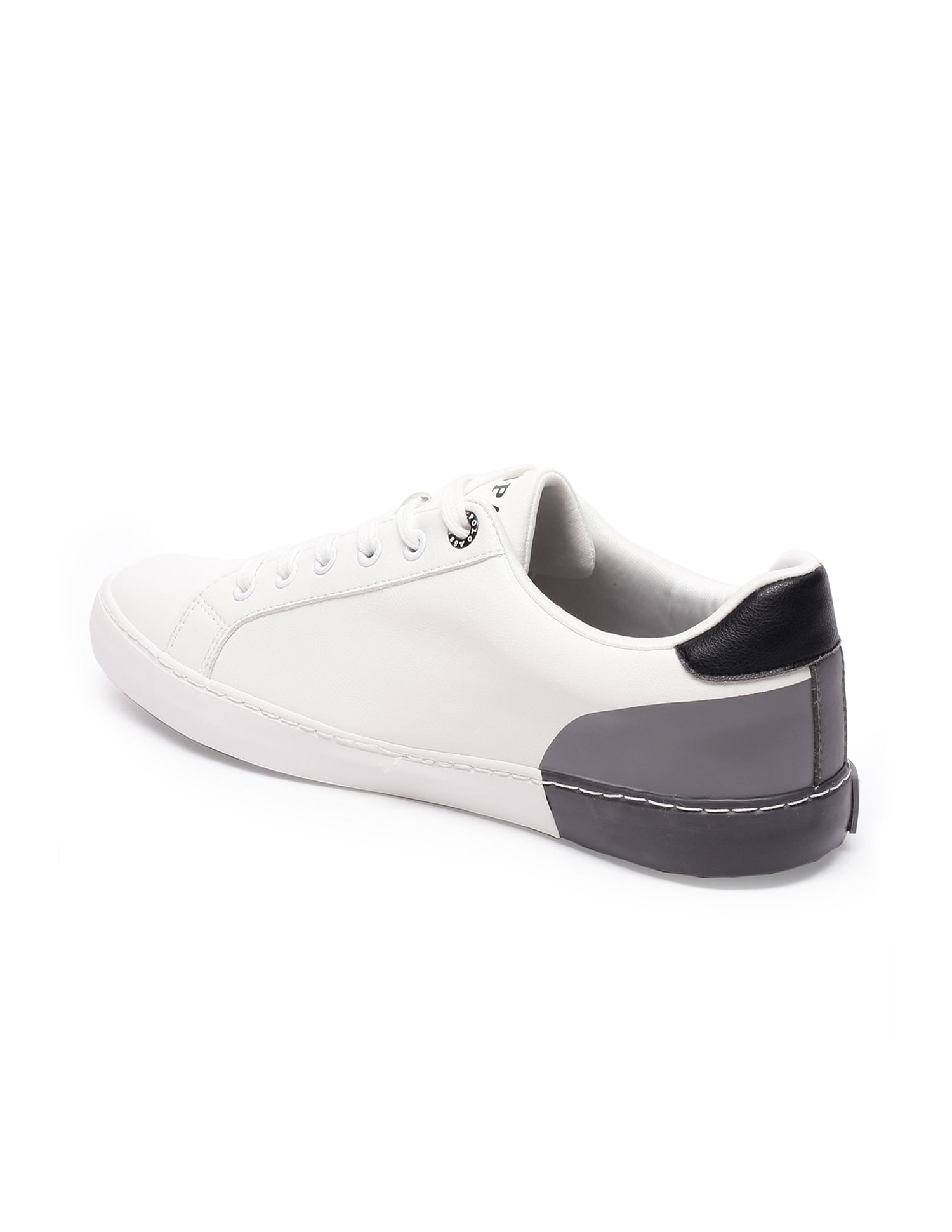 Men Central Lacing Solid Planal Sneakers Grey - U.S. Polo Assn. India | Large