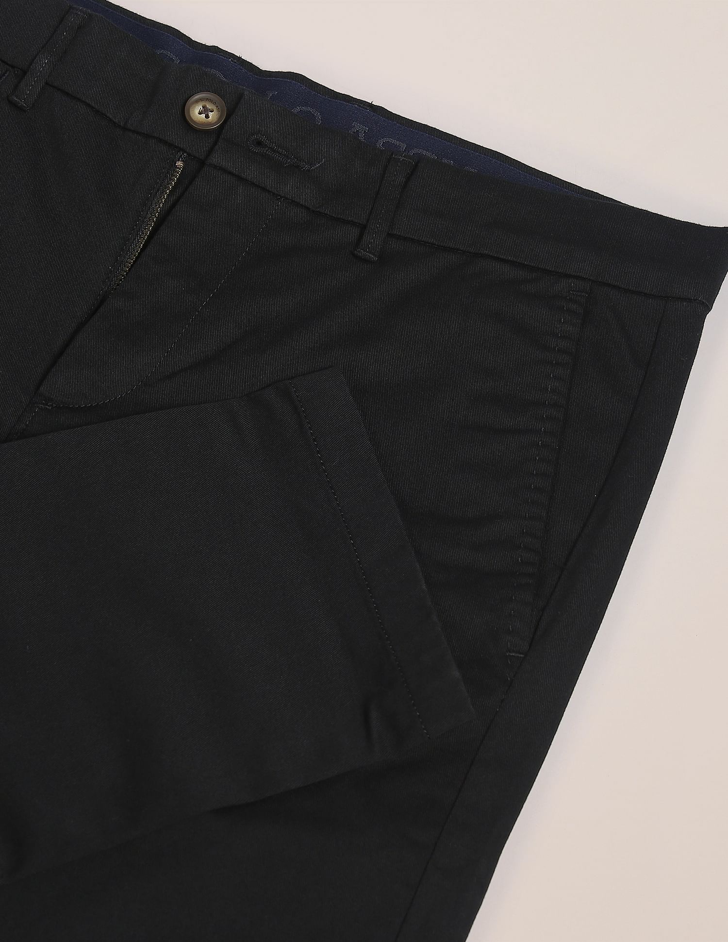 Denver Slim Fit Stretch Chinos Black - U.S. POLO ASSN. | Large