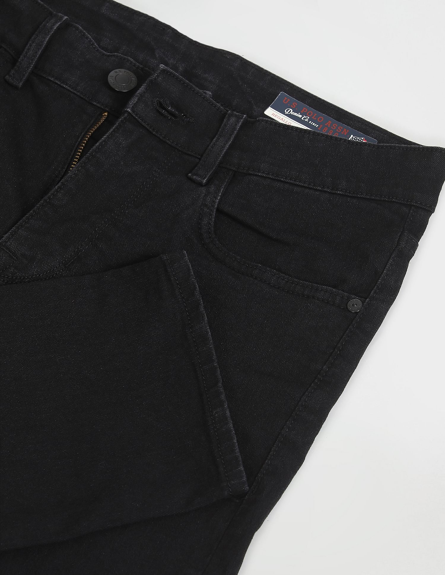 Mid Rise Regallo Skinny Fit Jeans Black - U.S. POLO ASSN. | Large