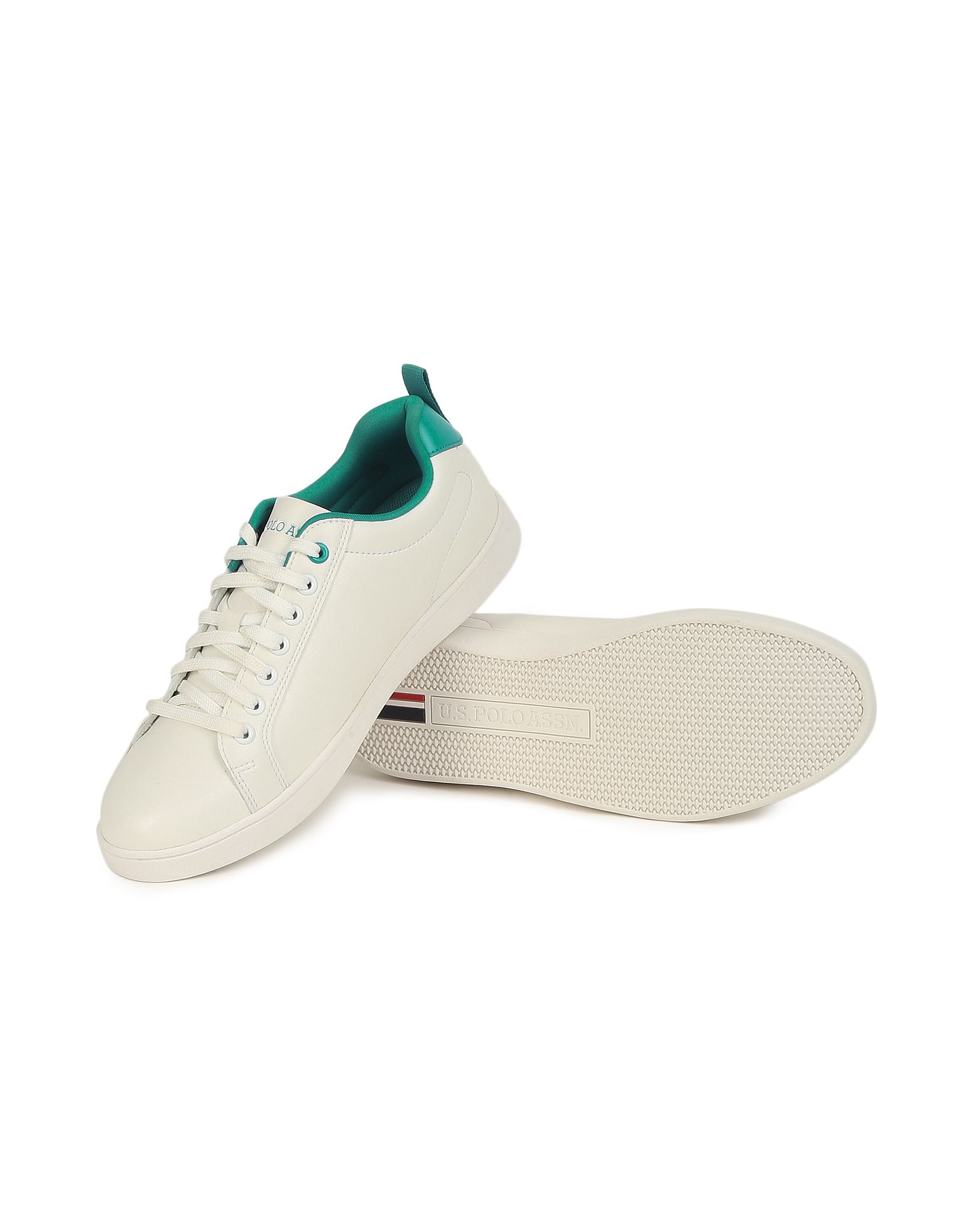 Men Lace Up Panelled Salvador 3.0 Sneakers White - U.S. Polo Assn. India | Large