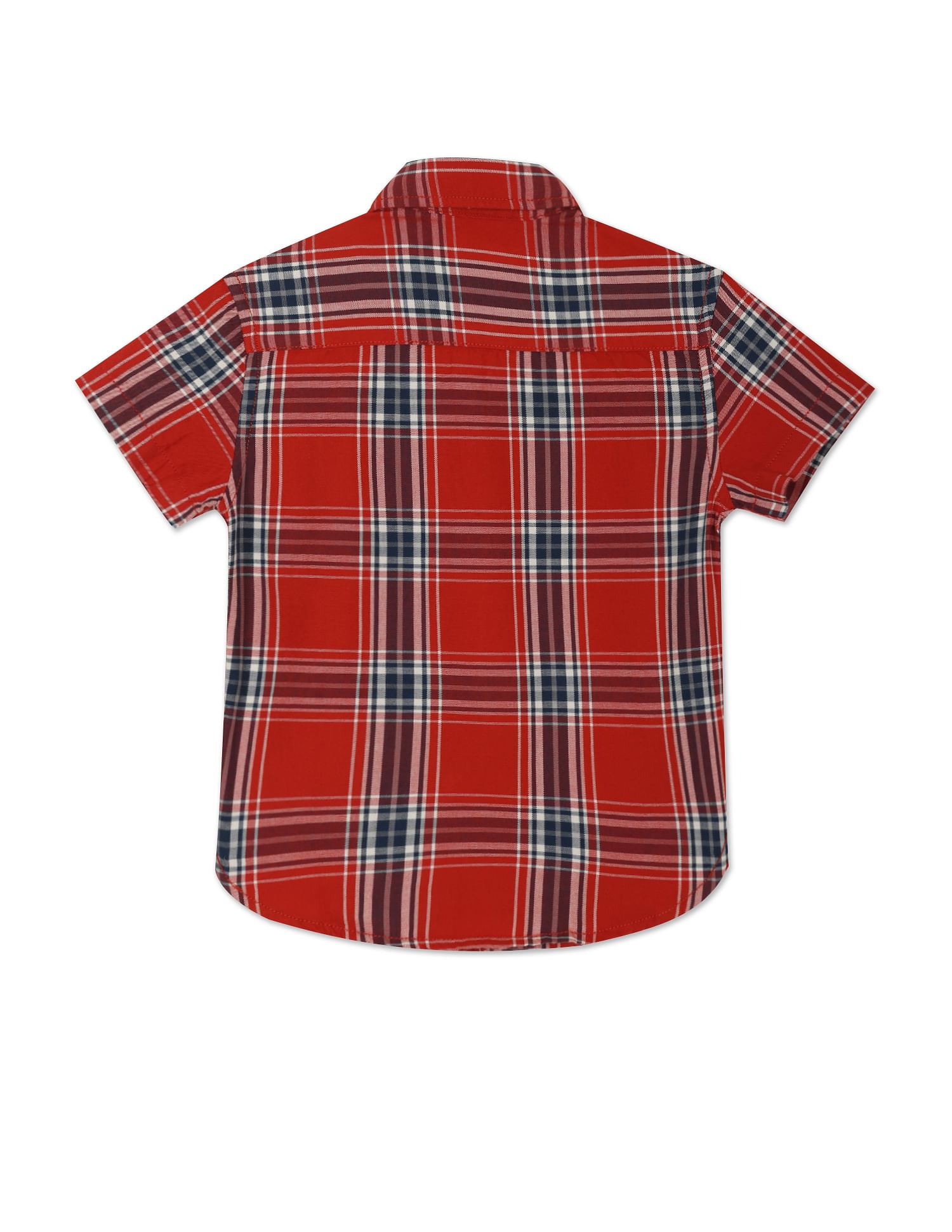 Outdoor Check Short Sleeve Shirt Red - U.S. Polo Assn. India | Large