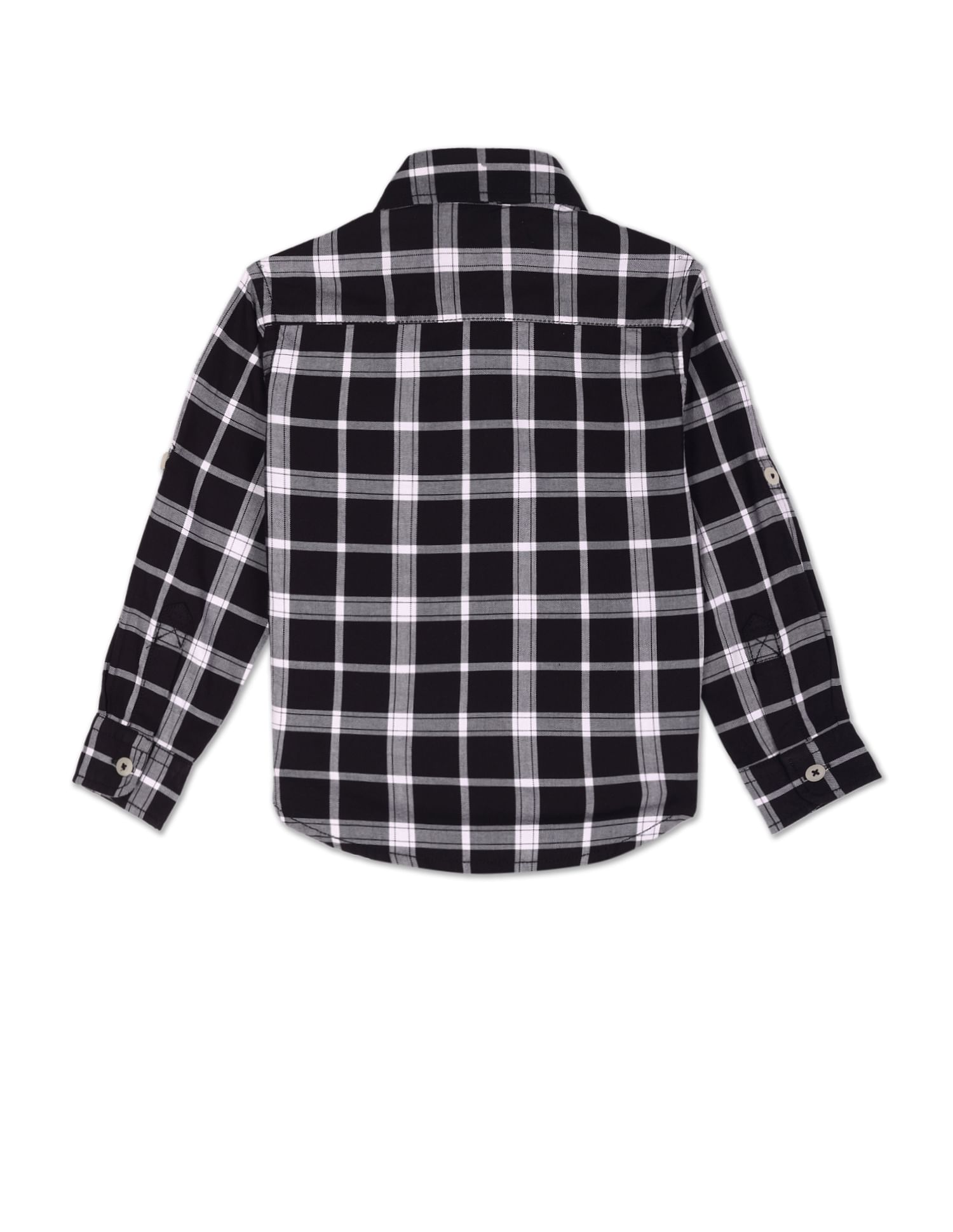 Outdoor Check Twill Shirt Black - U.S. Polo Assn. India | Large