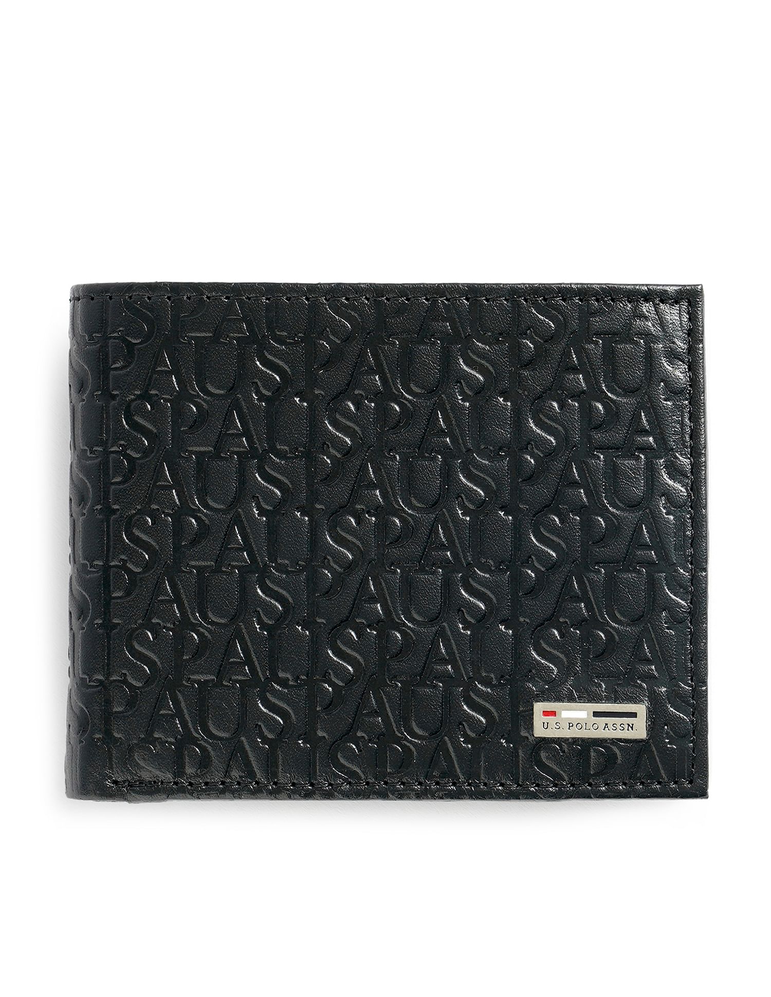 Bi-Fold Debossed Wallet Black - U.S. POLO ASSN. | Large