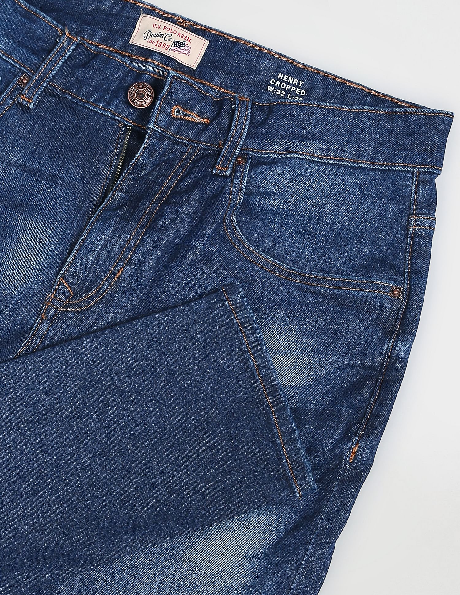 Stone Wash Authentic Jeans Dark Blue - U.S. Polo Assn. India | Large