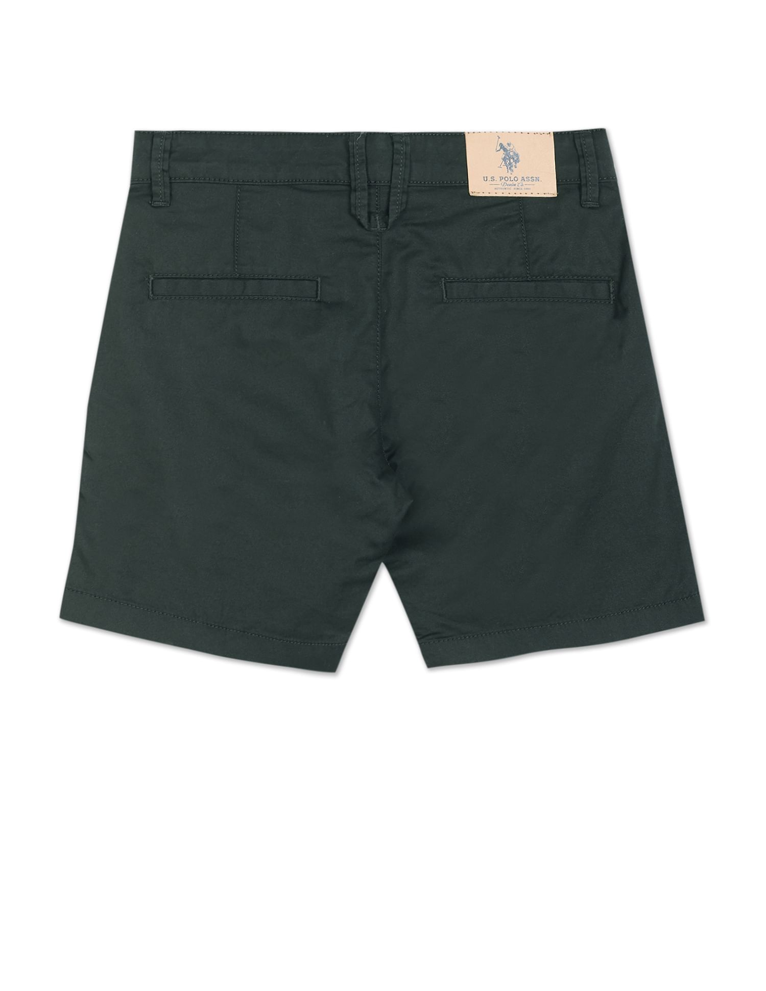 Iconic Striped Shorts Dark Olive - U.S. POLO ASSN. | Large