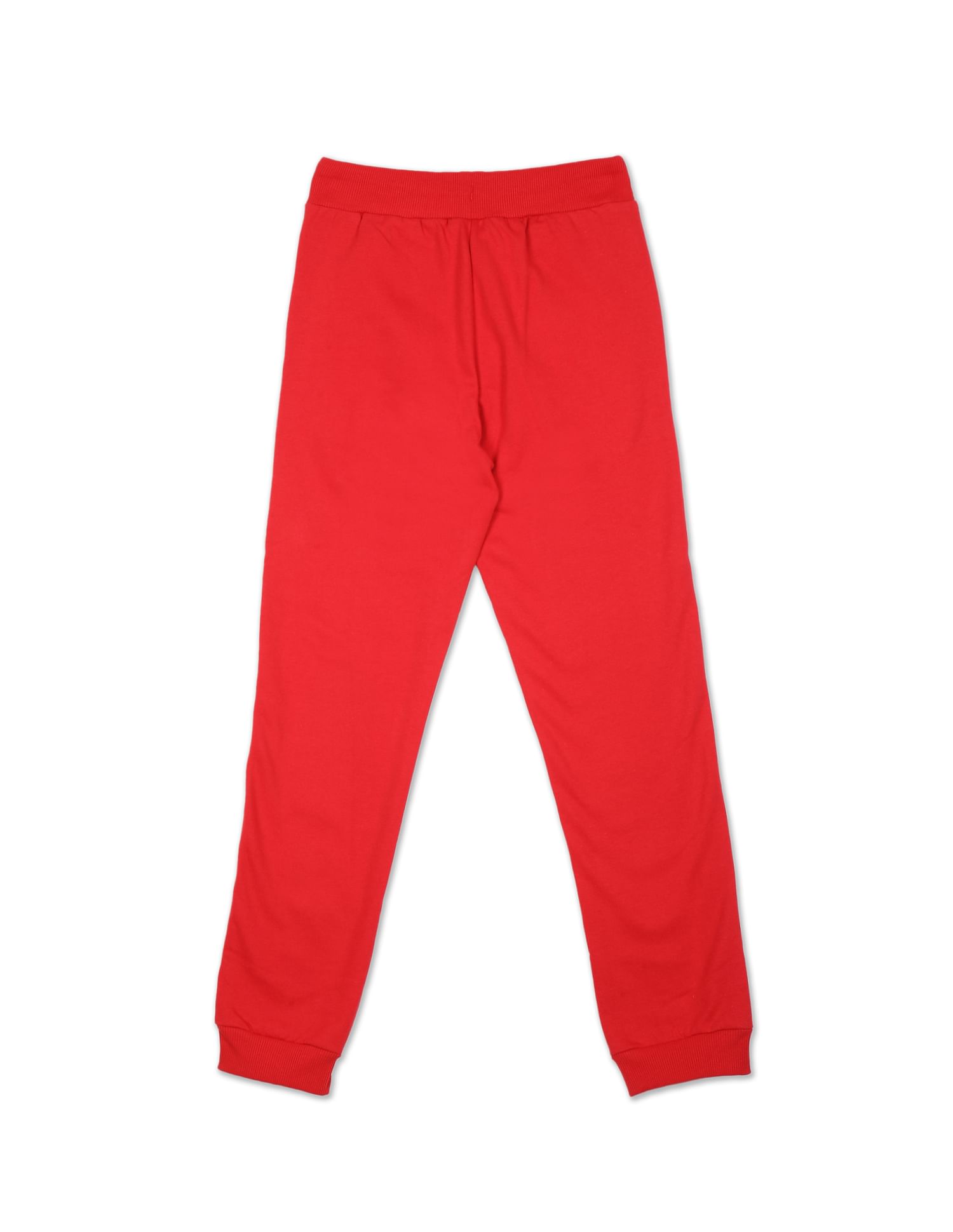 Drawstring Waist Brand Tape Joggers Red - U.S. POLO ASSN. | Large