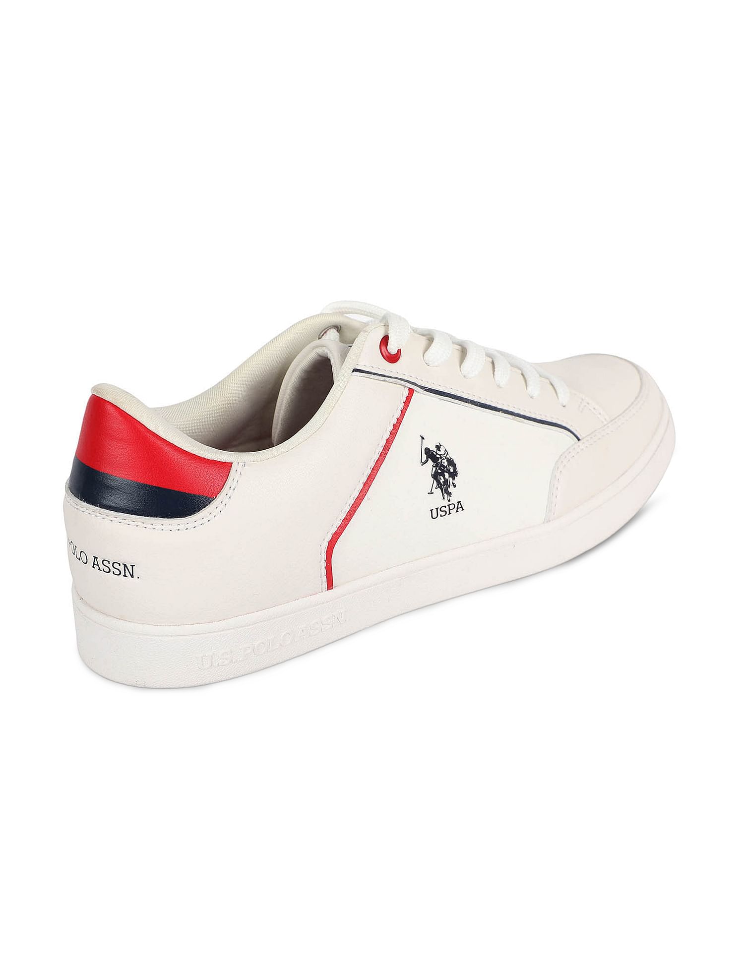 Men Contrast Panel Stanford 2.0 Sneakers Off-White - U.S. POLO ASSN. | Large