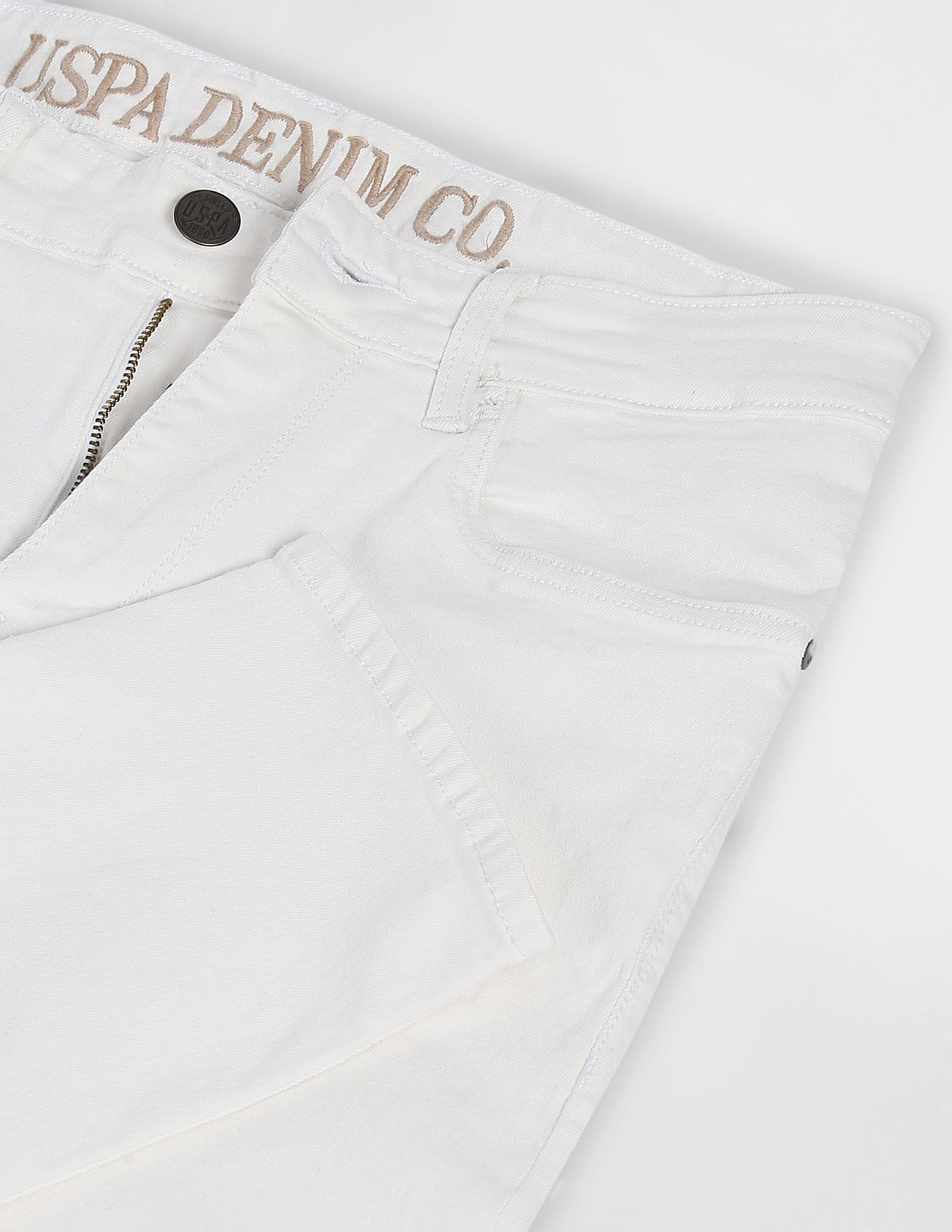 Brandon Slim Tapered Fit Jeans White - U.S. Polo Assn. India | Large